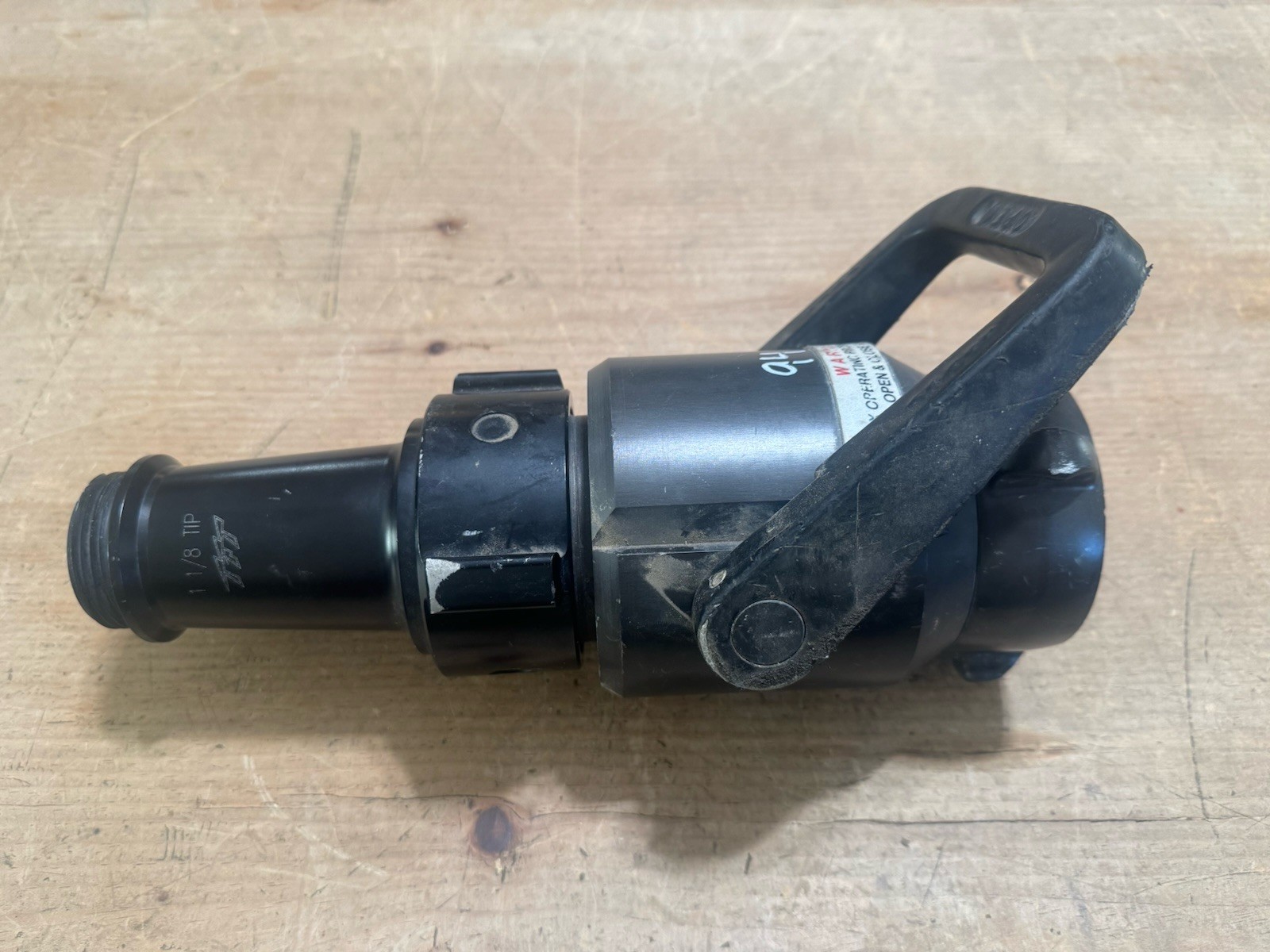 Fire Fighting Akron Trident Shut Off Ball Valve 2.5 NH with 1-1/8” Tip Nozzle C