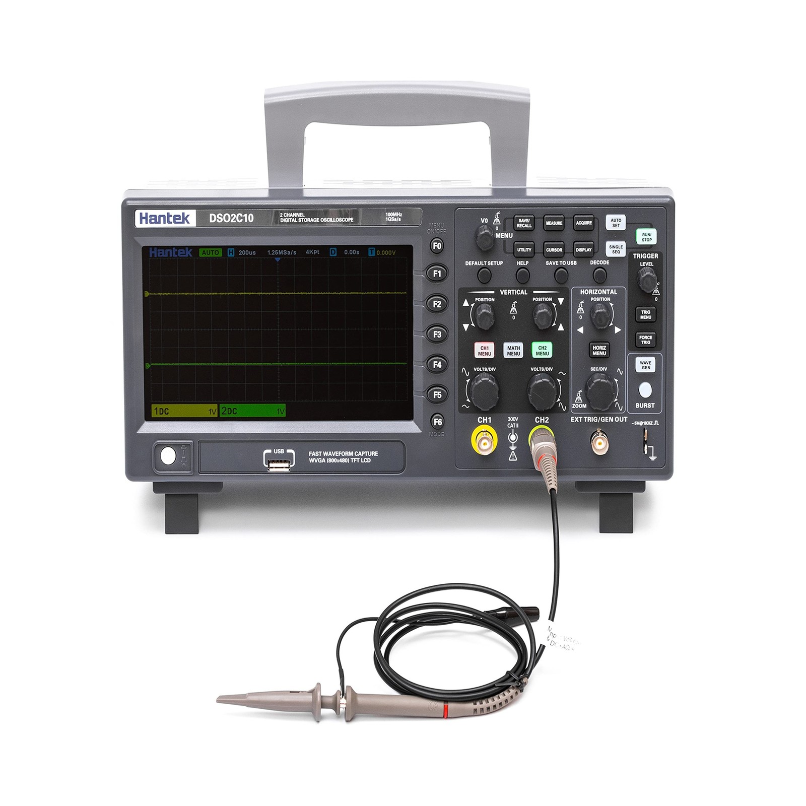 Hantek DSO2C10 Digital Storage Oscilloscope 100MHz Bandwidth 2CH Dual Channel...