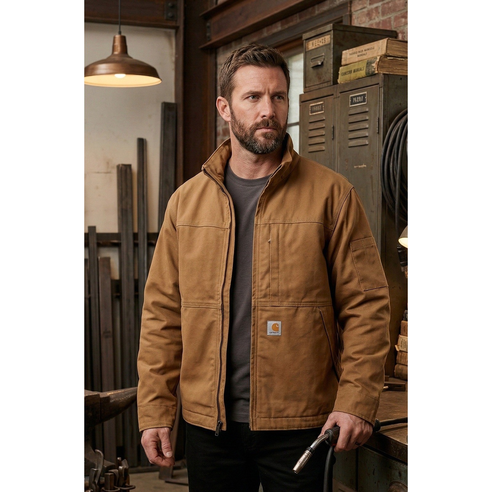 Carhartt FR Flame Resistant Full Swing Quick Duck Jacket Men's 2XL Brown NWT