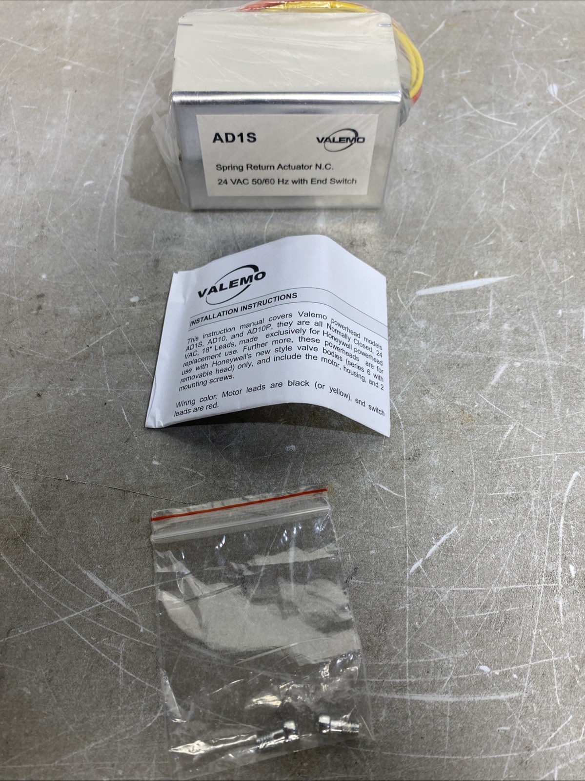 AD1S Spring Return Actuator N.C.
