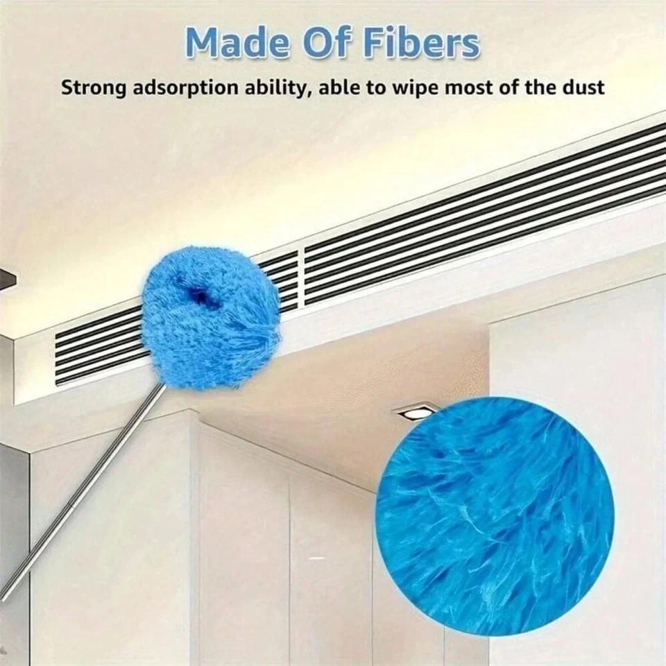 Ceiling Fan Cleaner Duster Reusable Microfiber Long Handle Washable Cleaner