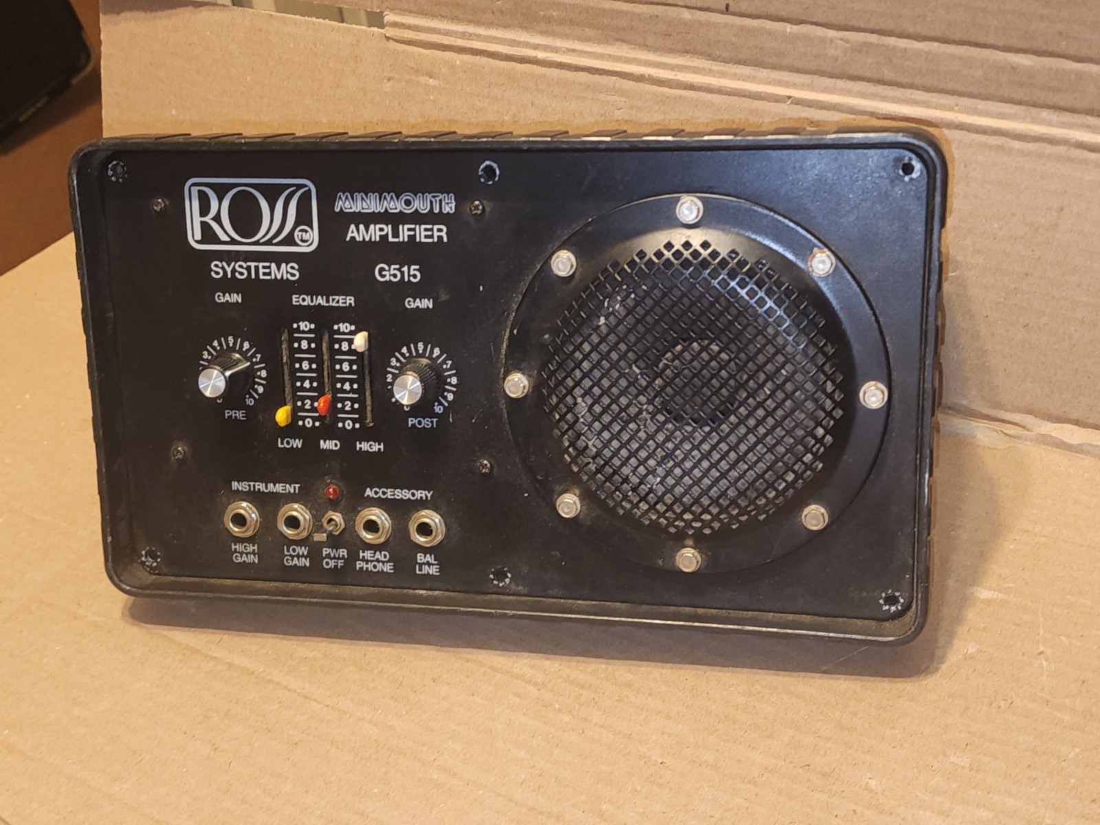 ROSS G515 MiniMouth Amplifier 15W Monitor/Amp Please Read Free-shipping