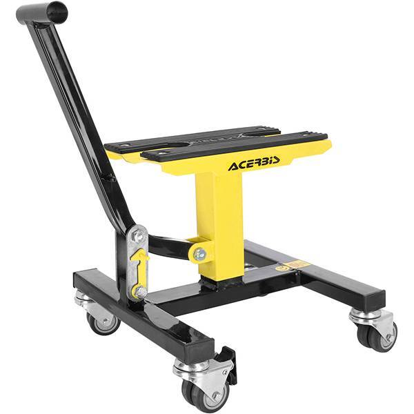 Acerbis motocross enduro lift stand with wheels black/yellow
