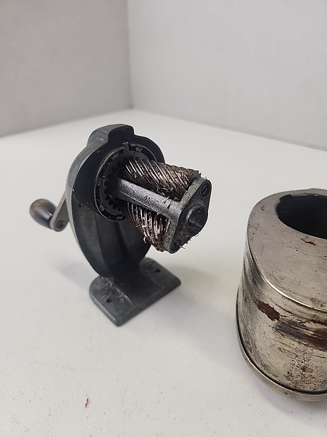 Vintage BOSTON KS 8 Hole Manual Pencil Sharpener - Desk, Wall