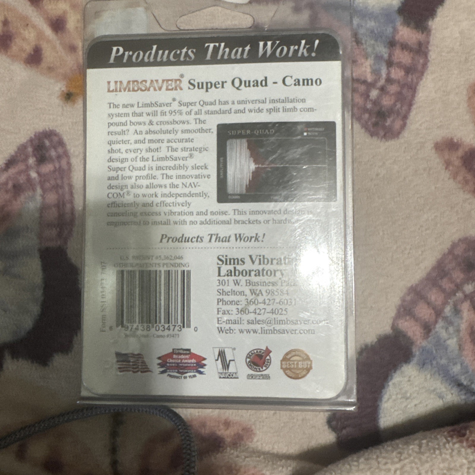 LimbSaver Ultra Quad Split Limb Vibration Dampener 3473 CAMO