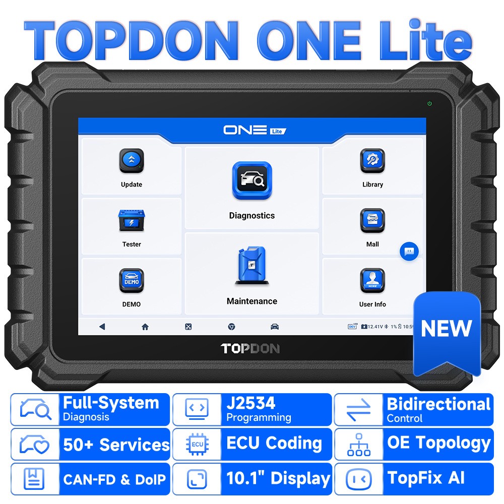 2026 Newest TOPDON ONE Lite 10.1" Wireless Bidirectional Diagnostic Scan Tool