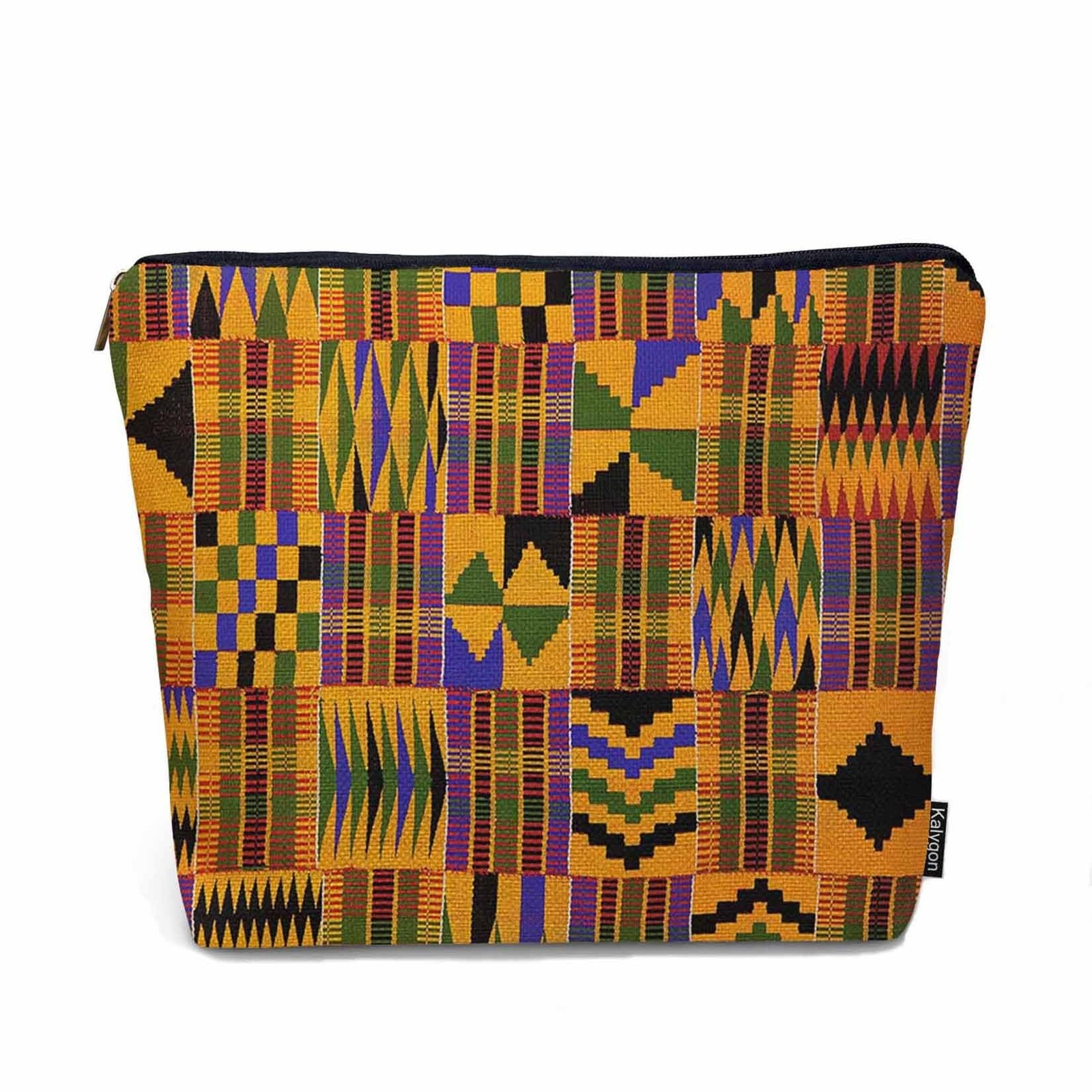 Women Cosmetic Bag African Pattern, African Tribal Ethnic Geometric Cute Make...