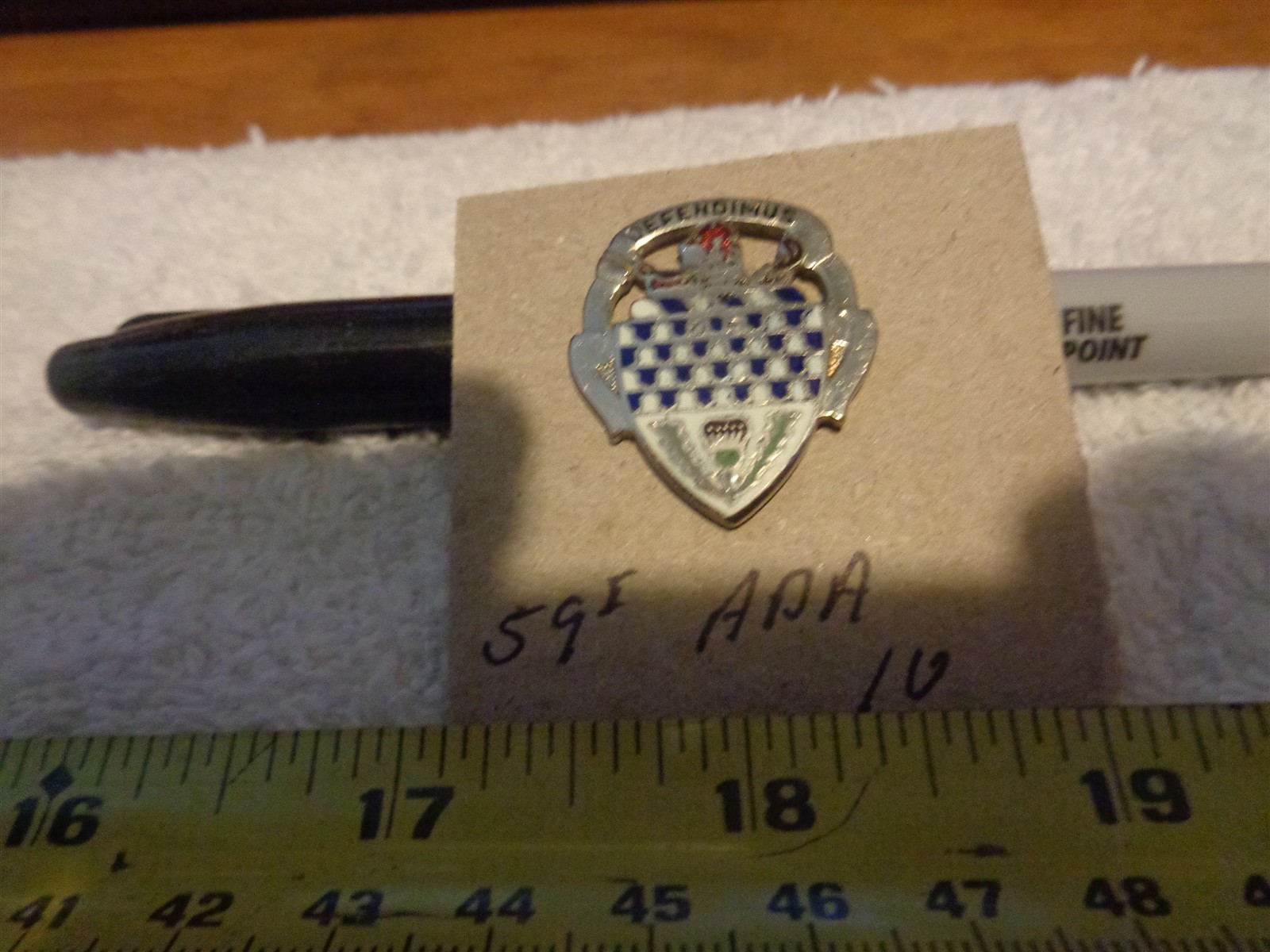 59th Air Defense Artillery 10 Unit Crest, DI, DUI (DRAW#H2)
