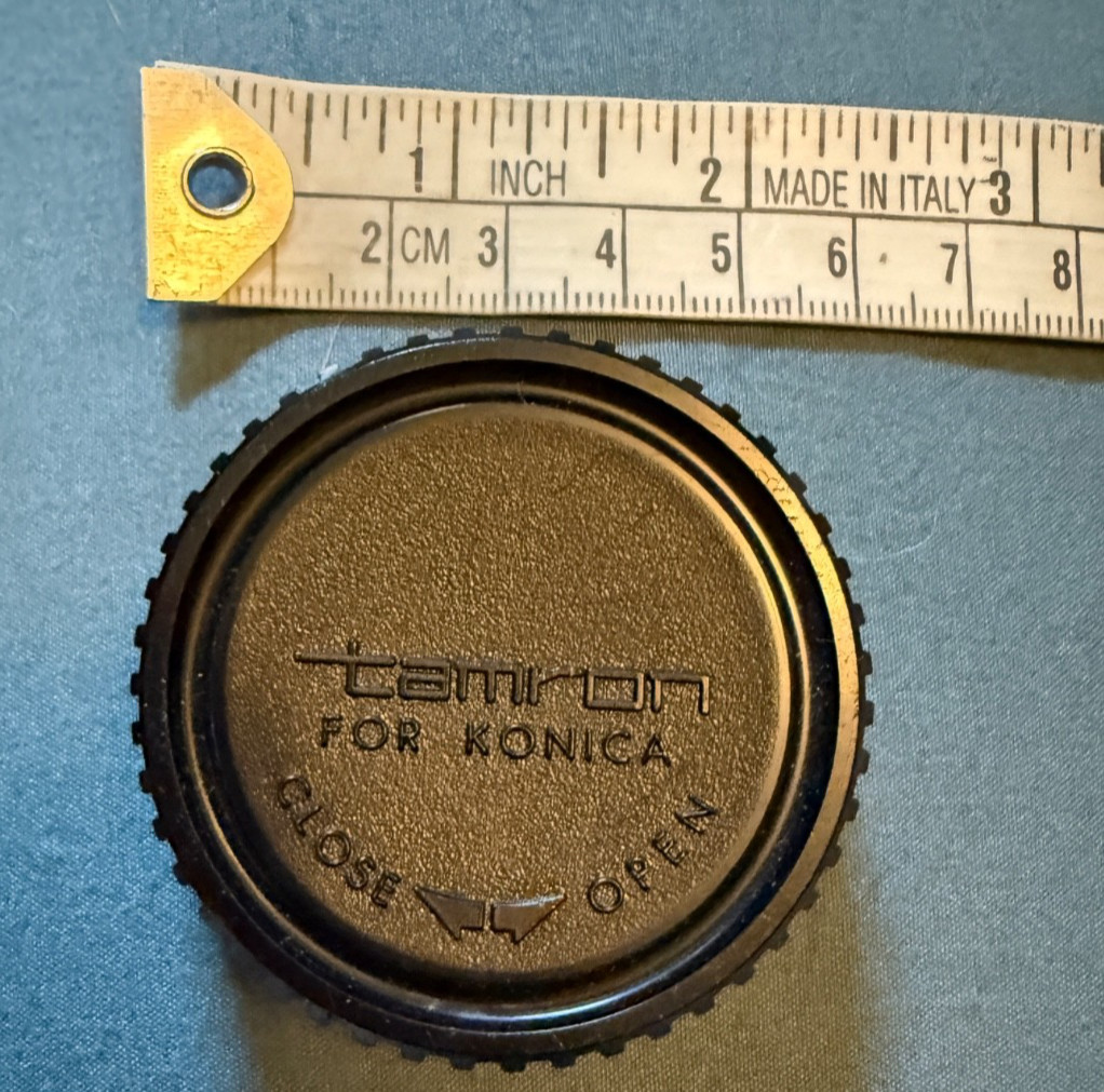 Vintage Tamron Twist On Rear Lens Dust Cap OEM 57MM ? Made in Japan