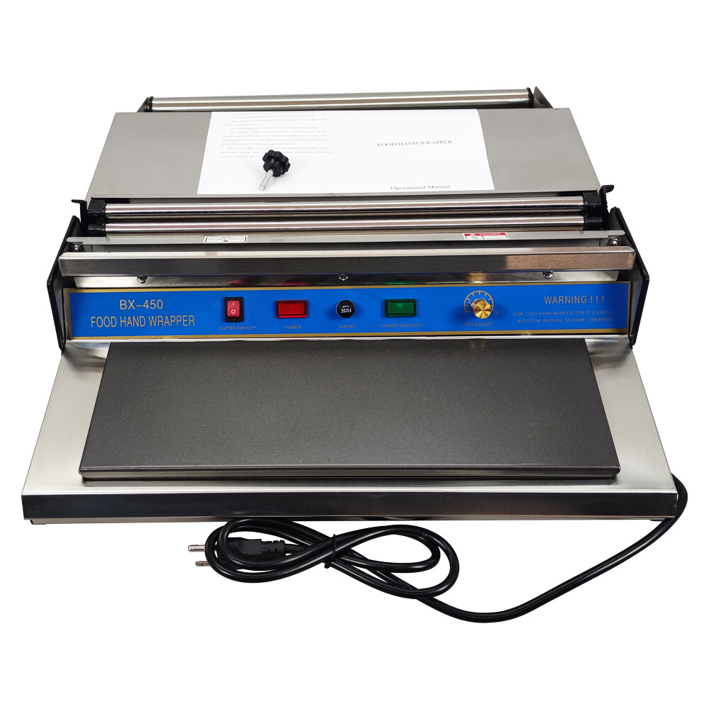 450mm 18" Film Wrapper Machine Countertop Film Sealer Stretcher Machine
