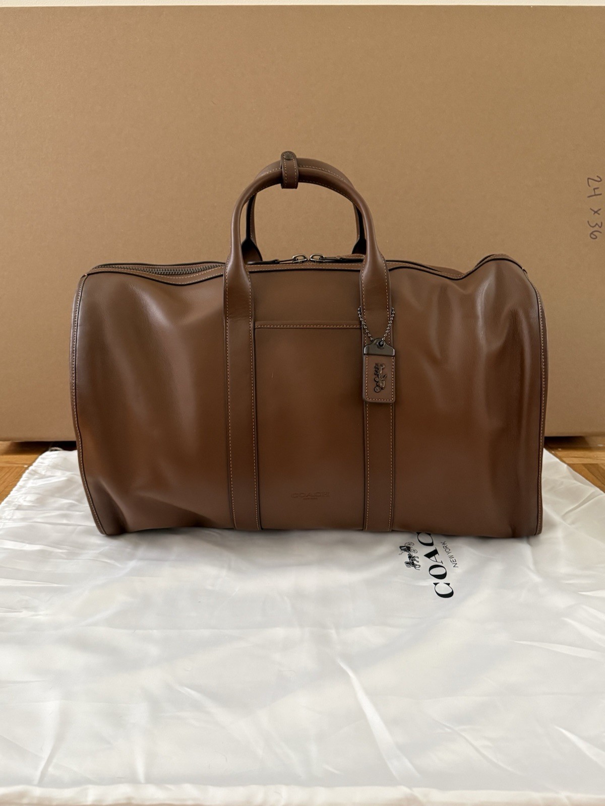 Coach Gotham duffle bag 45 saddle brown NWT