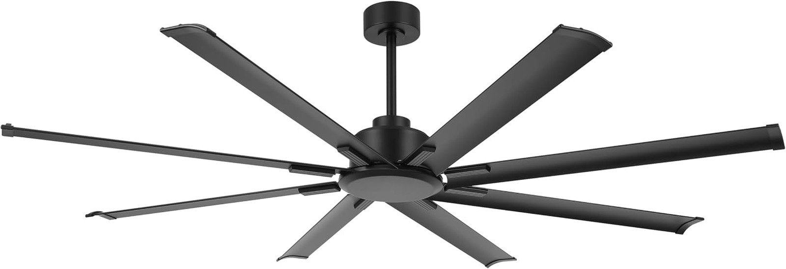 72" Ceiling Fan No Light, Reversible DC Motor, 6 Speed Remote Control, Industria