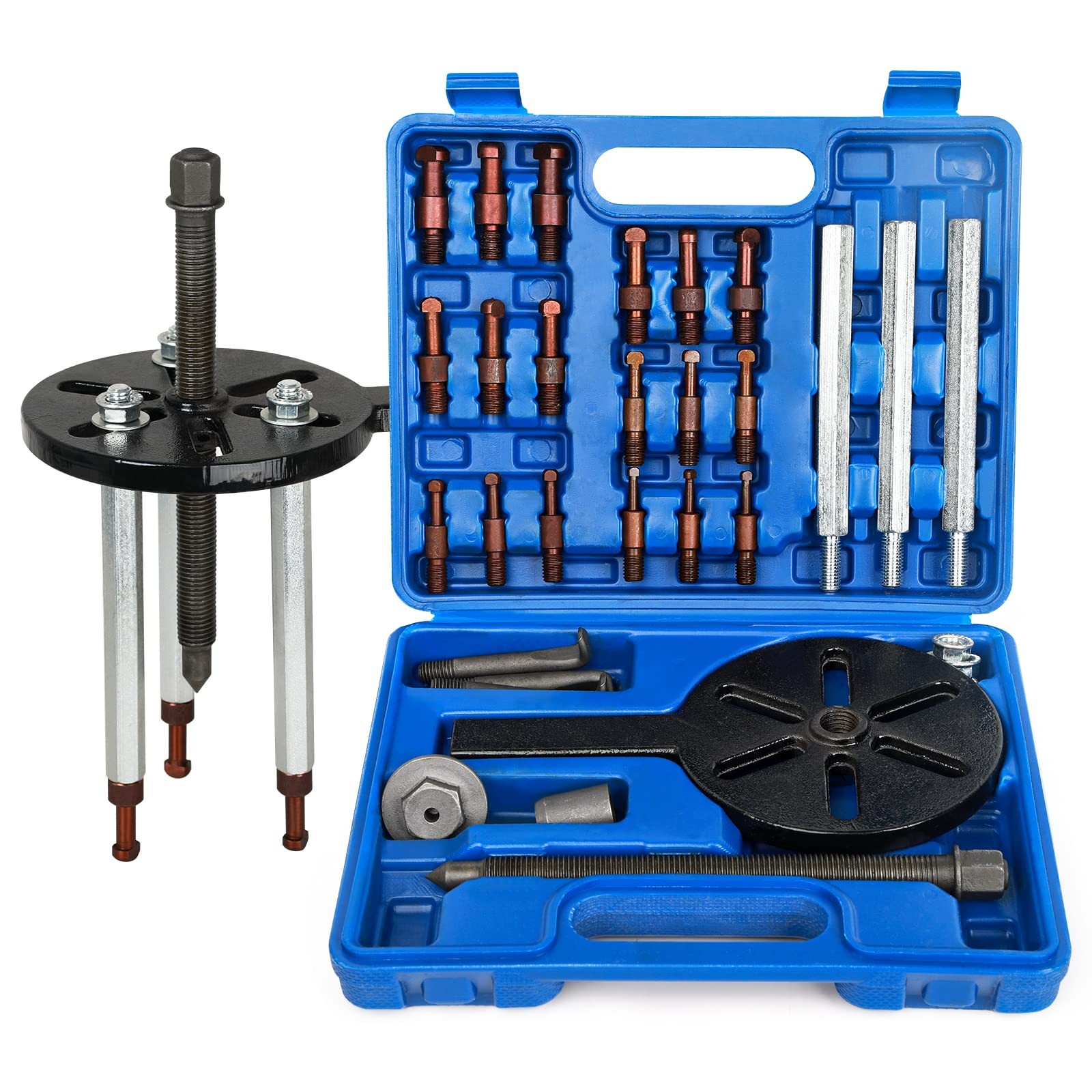 21 in1 Bearing Puller Bearing Puller Set Inner Hole Three-Jaw Puller with Cur...