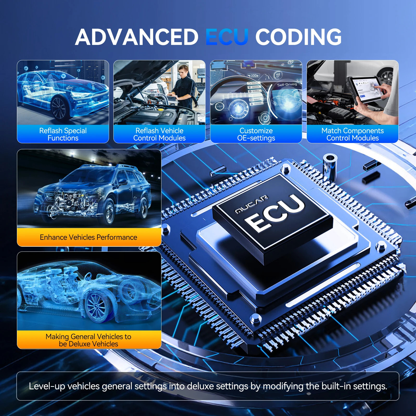 2026 MUCAR 892BT+TKEY101+TPMS Programming Car Diagnostic Tool KEY Coding LifeFre