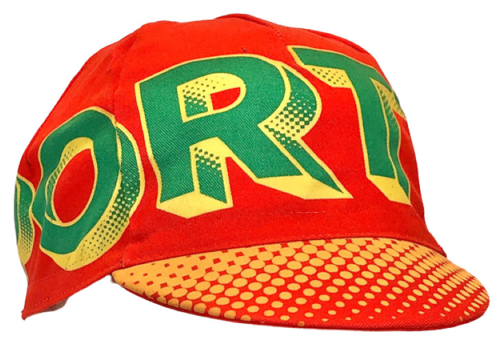 Cento x Raymi Damo Portland Wrap Orange Cycling Cap - Made in Italy by Apis