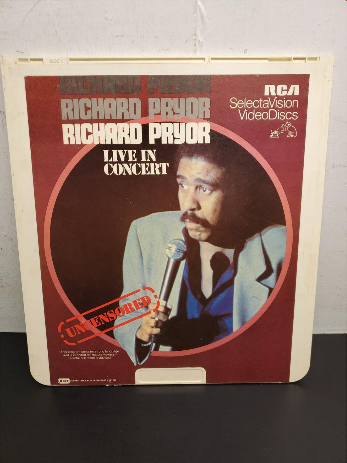 Vtg RCA SelectaVision VideoDiscs Capacitance Disc Richard Pryor Live in Concert