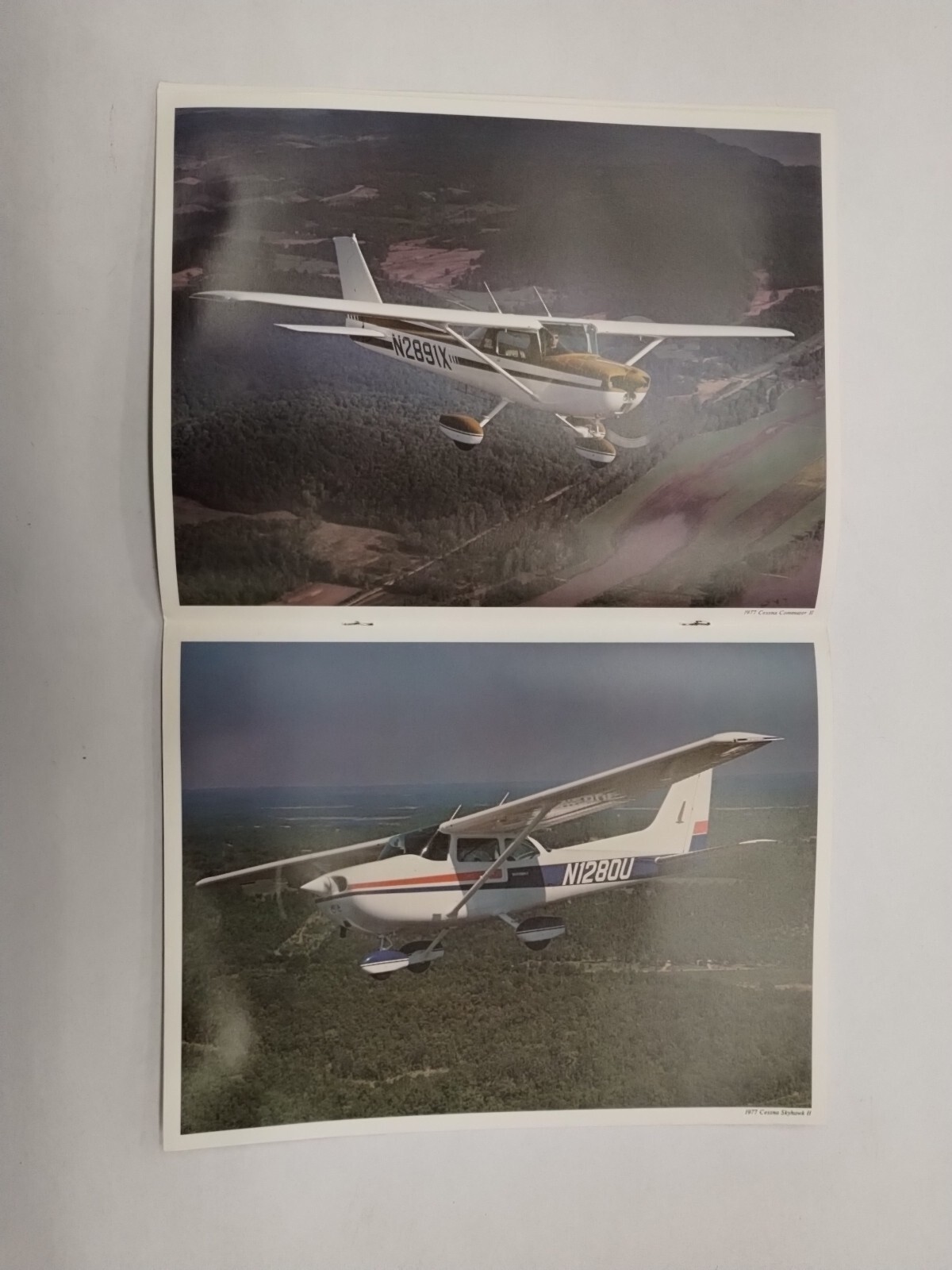 2-Cessna 1977 Commuter, Skyhawk/100, Hawk XP & Cardinal Brochures-Original