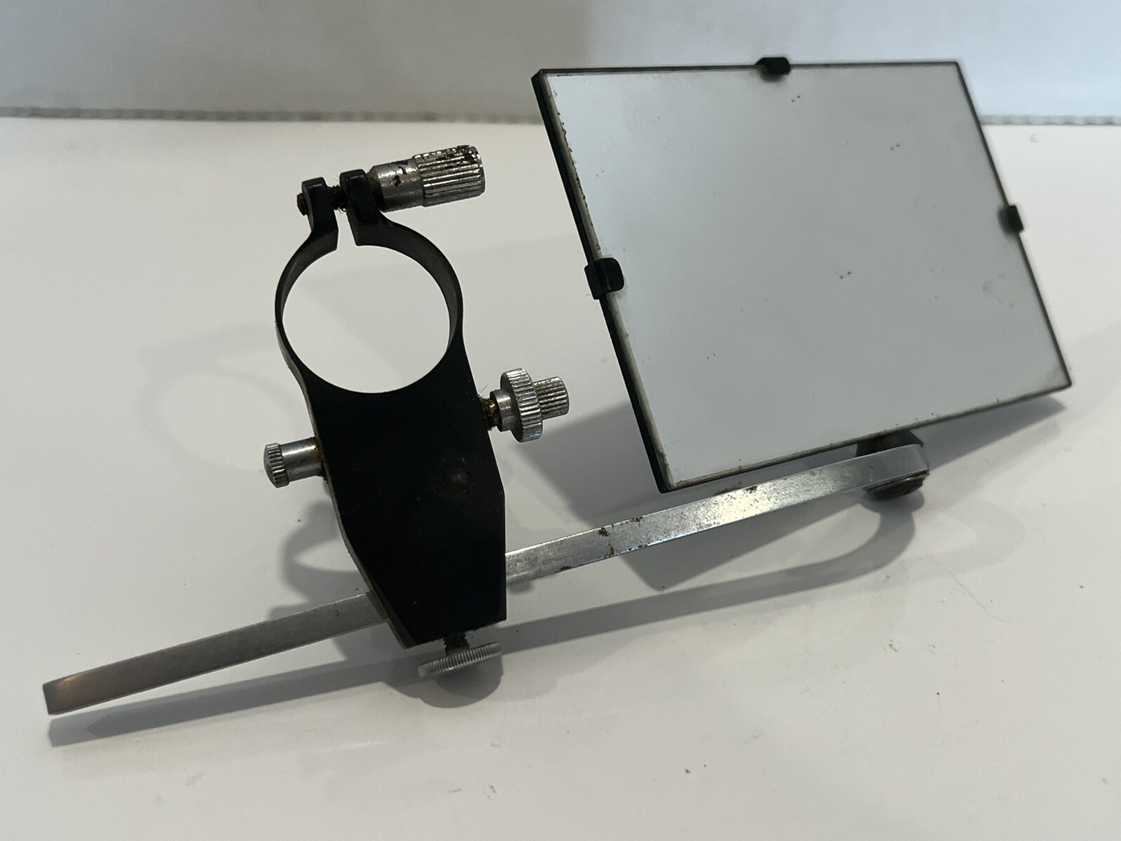 american optical company microscope mirror ,adapter vintage science made in USA