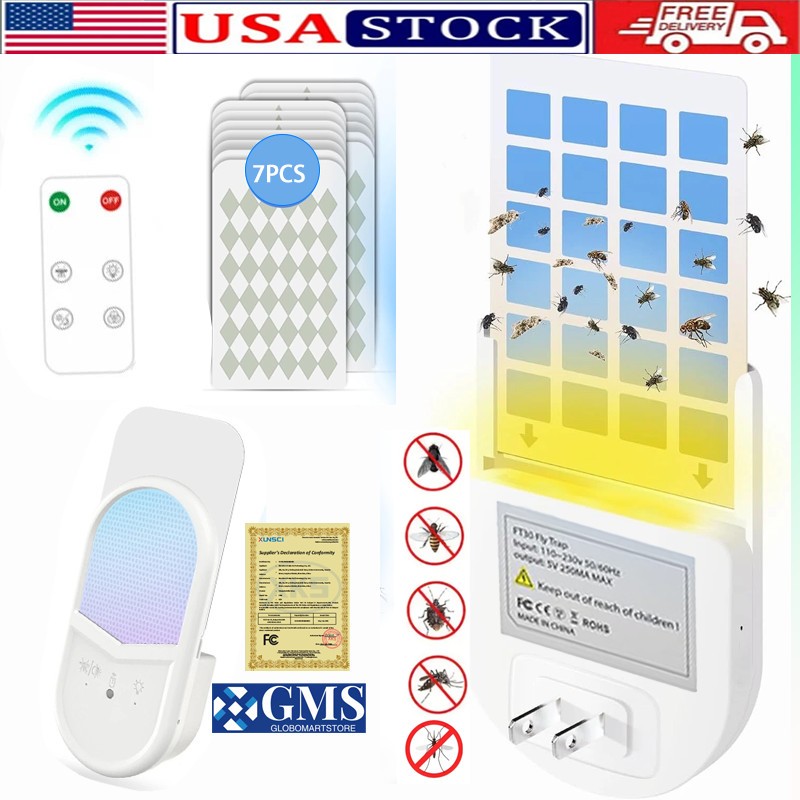 Electric Plug in Mosquito killer Zapper Lamp Indoor Fly Bug insect UV LED Trap