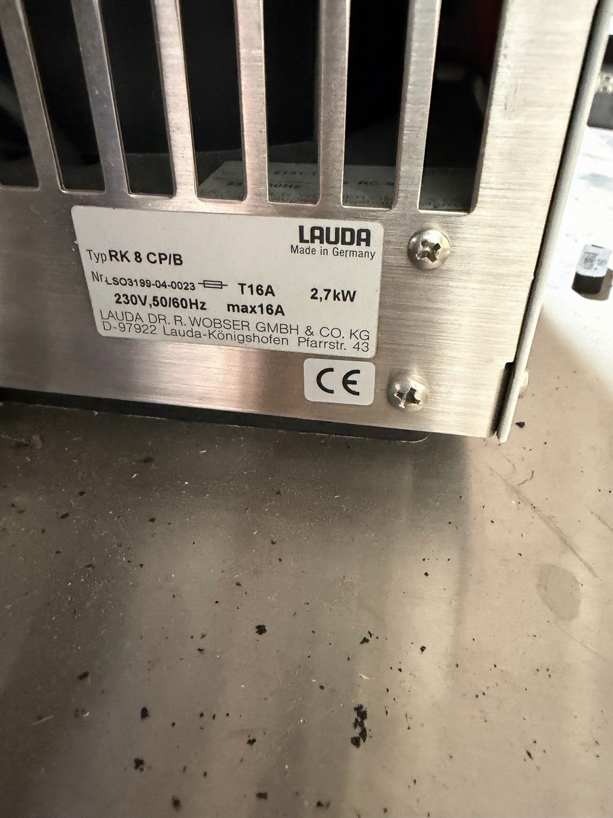 Lauda RK 8 CP CP/B Compact Low Temperature Thermostat Circulating Water Bath