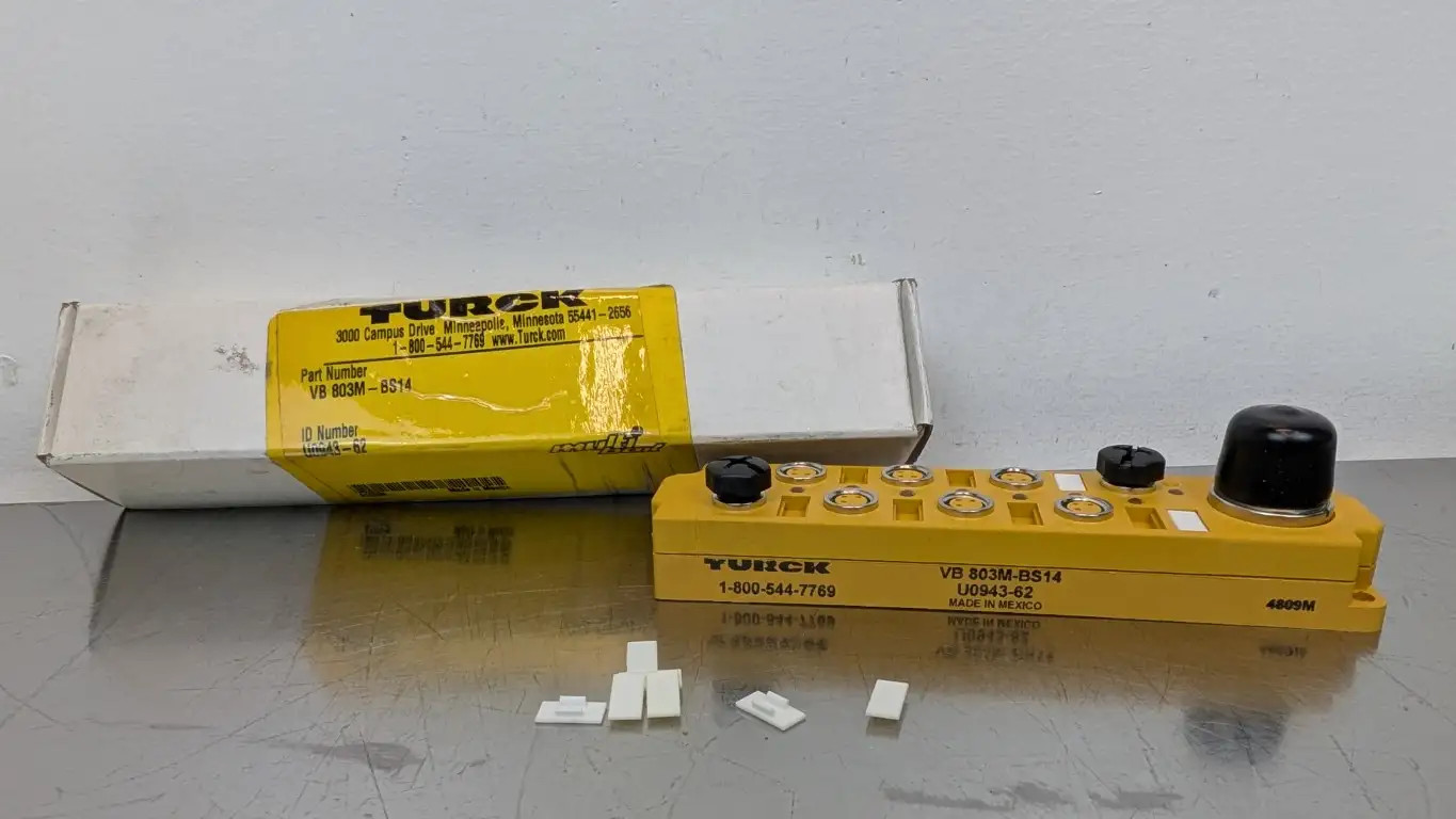 Turck VB 803M-BS14 Junction Block U0943-62 M16x14-Pin 8-Port 3-Pin M8