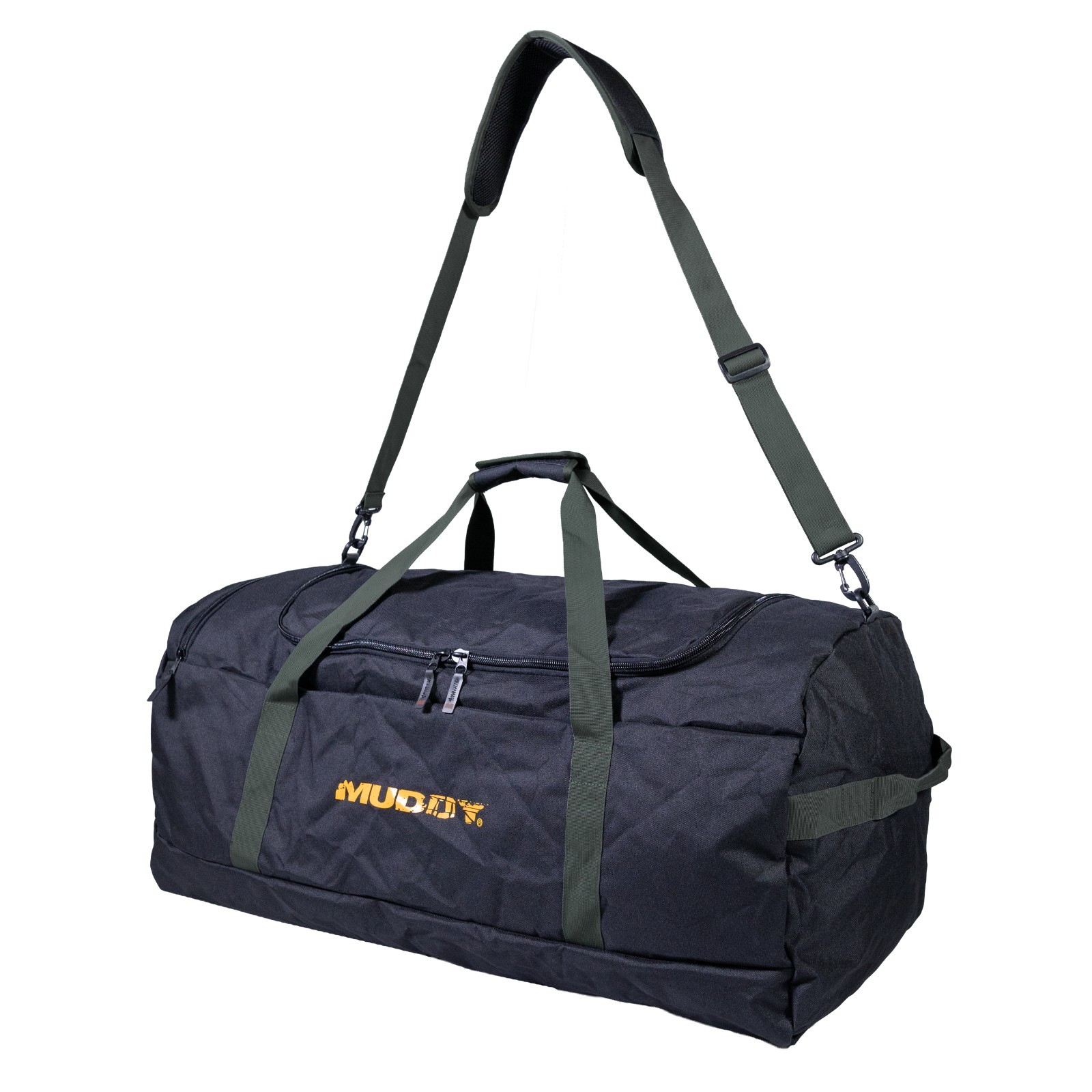 Muddy Outdoors TRX 125L Packable Hunting Travel Camping Duffle Bag, Black/Moss