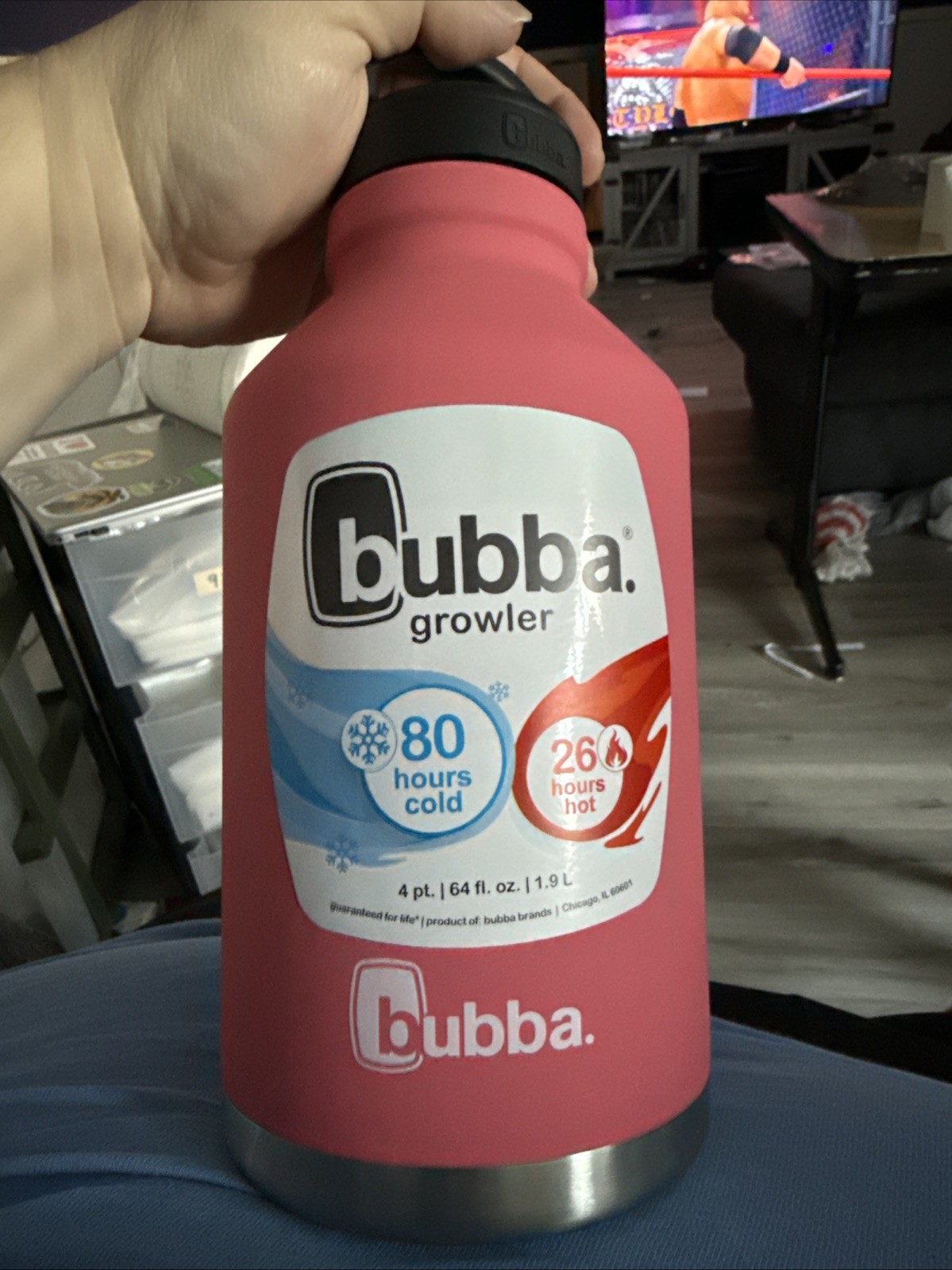 New Bubba 64 oz. Vacuum Insulated Stainless Steel Rubberized Wide Mouth Growler