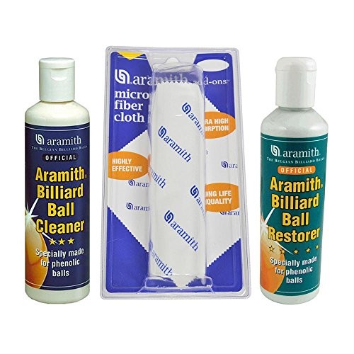 Aramith Pool Ball Cleaner and Towel Kit