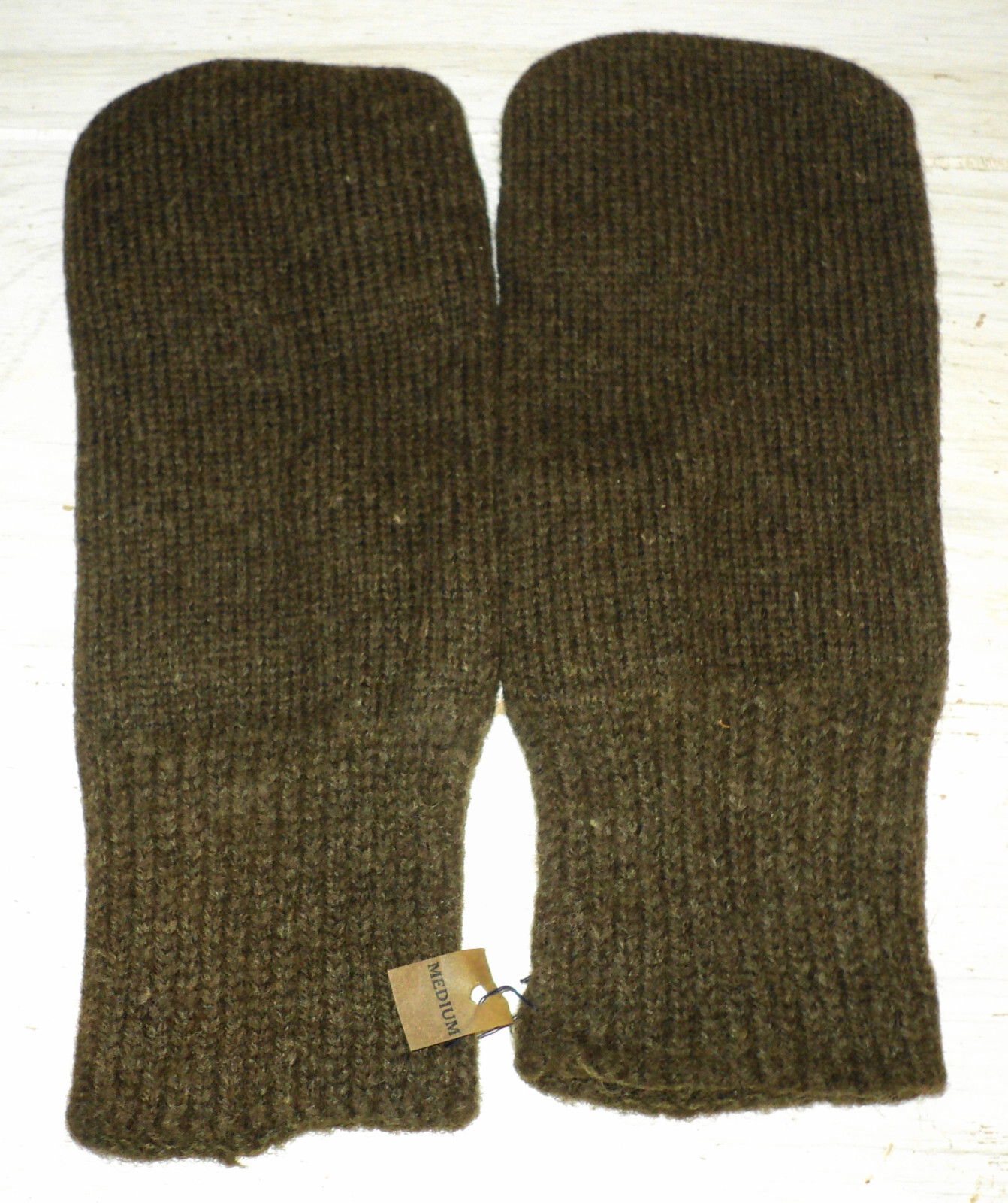 100% Wool Trigger Finger Mitten Inserts Medium NOS