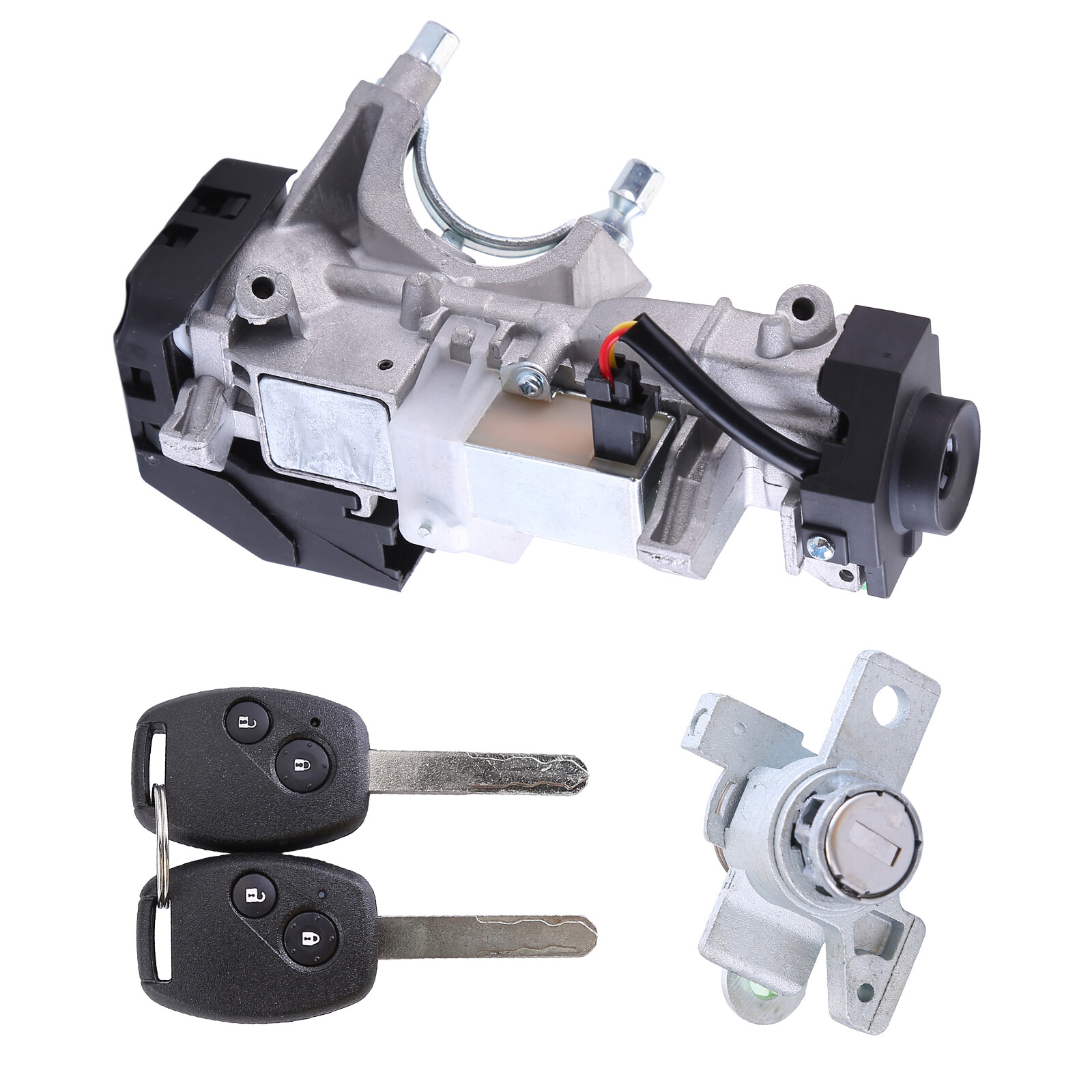 FOR 2005-2010 ODYSSEY IGNITION & DOOR LOCK CYLINDER SWITCH ASSEMBLY SET 2 KEYS