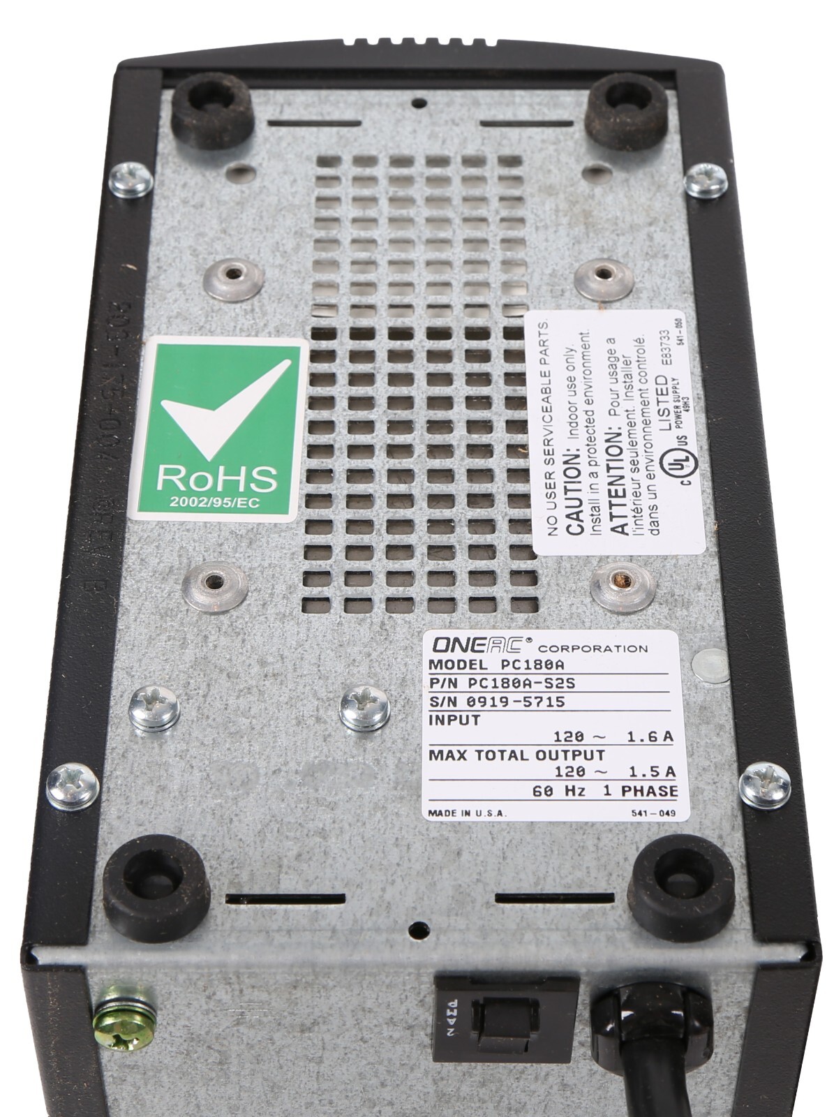 ONEAC ConditionOne Power/Line Conditioner; 180VA, 1.5A