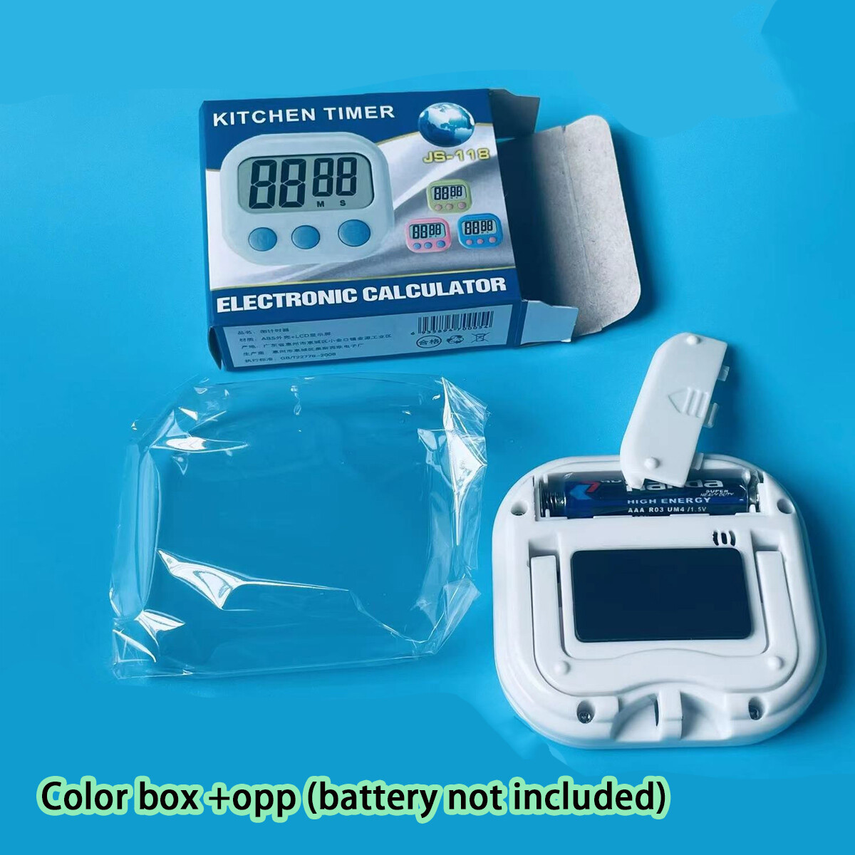 2x small digital kitchen timer magnetic back countdown Countdown boiling soup