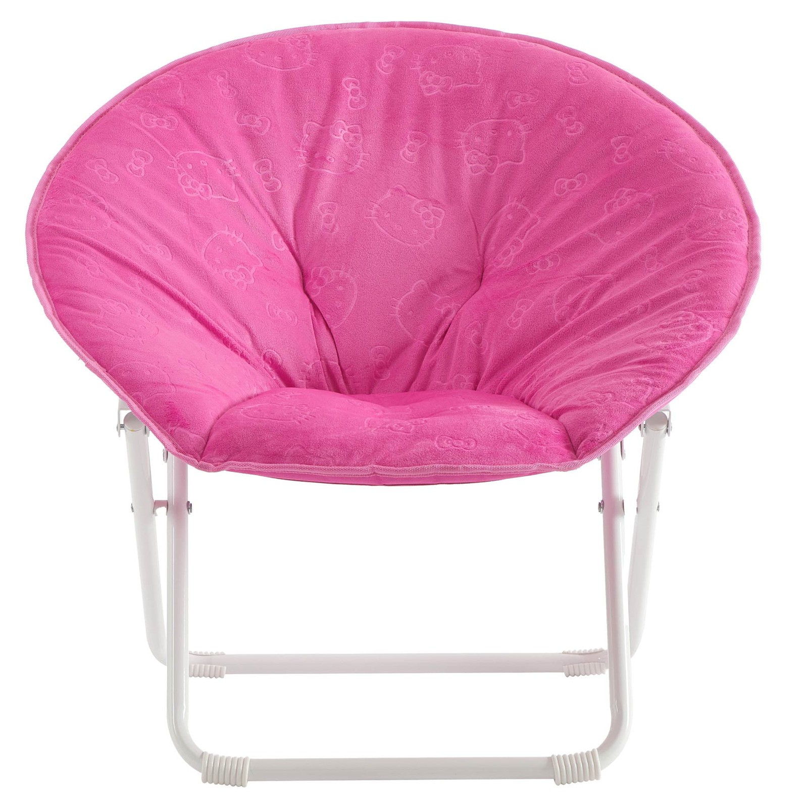 23" Kids' License Embossed Saucer Chair Hot Pink