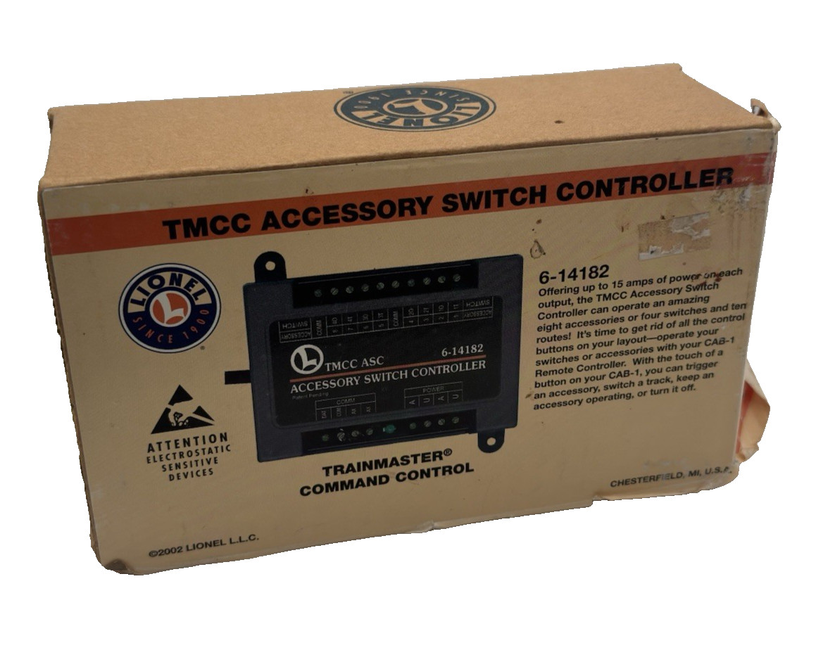 Lionel TMCC Accessory Switch Controller TCC 6-14182 Original Box