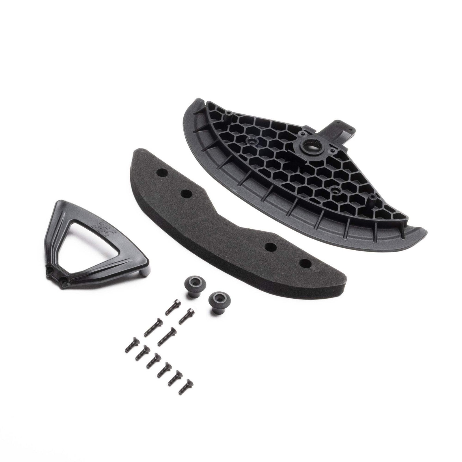 Losi LOS-3783 Asphalt Late Model NASCAR Front Bumper Splitter Set: GROM ALM