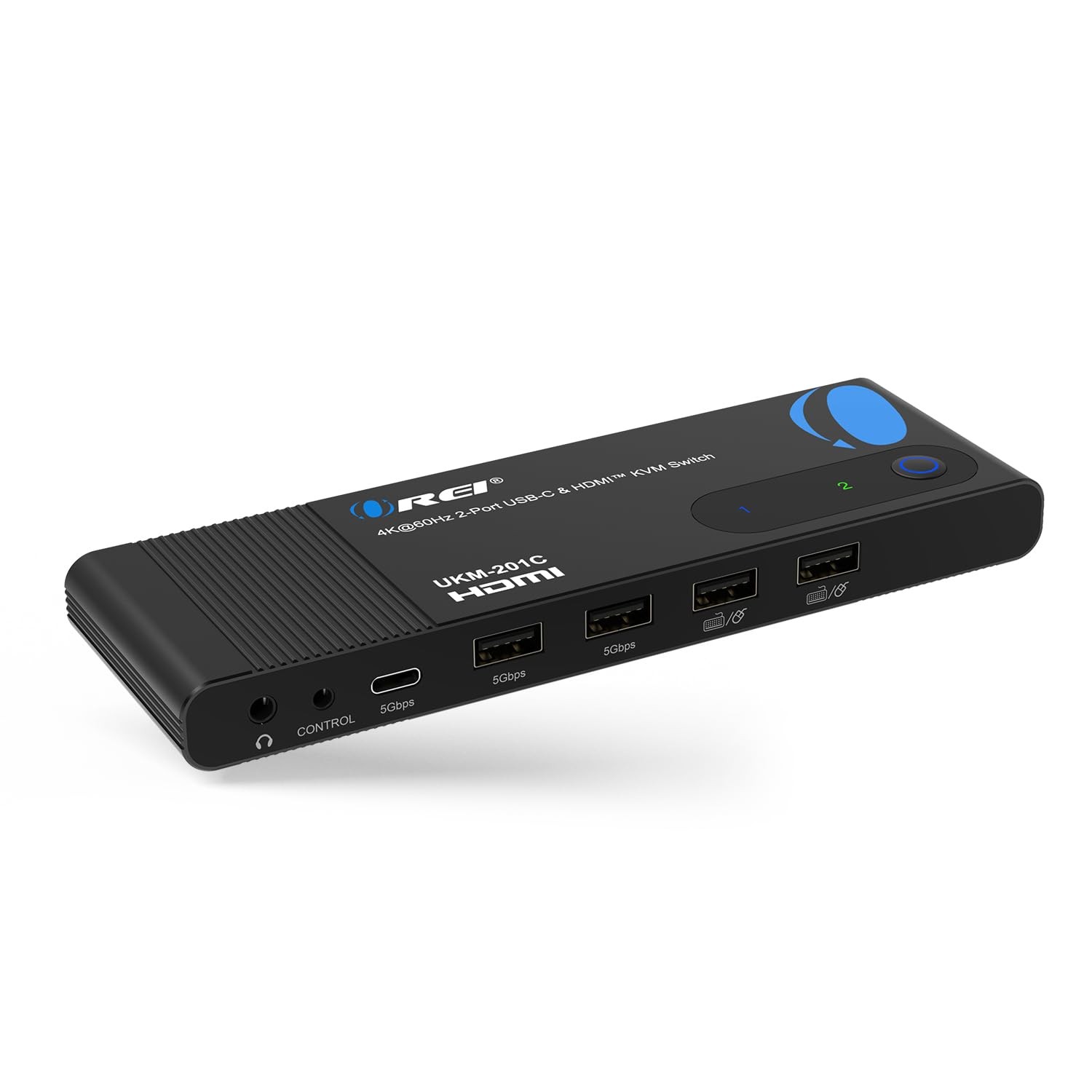 OREI 2x1 4K HDMI & USBC KVM Switch, 4X Port USBA, 1x USBC Share Multiple Devi...