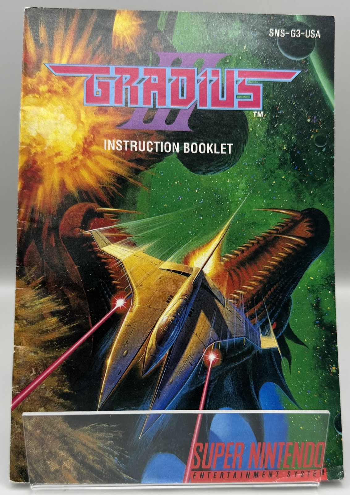 Gradius (SNES, 1991) Instruction Booklet ONLY