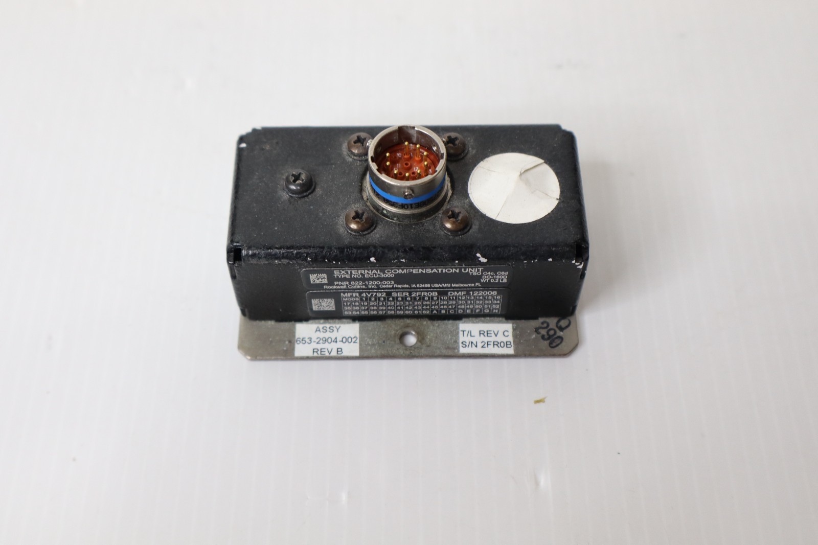 Collins ECU-3000 External Compensation Unit 822-1200-003 Removed Working