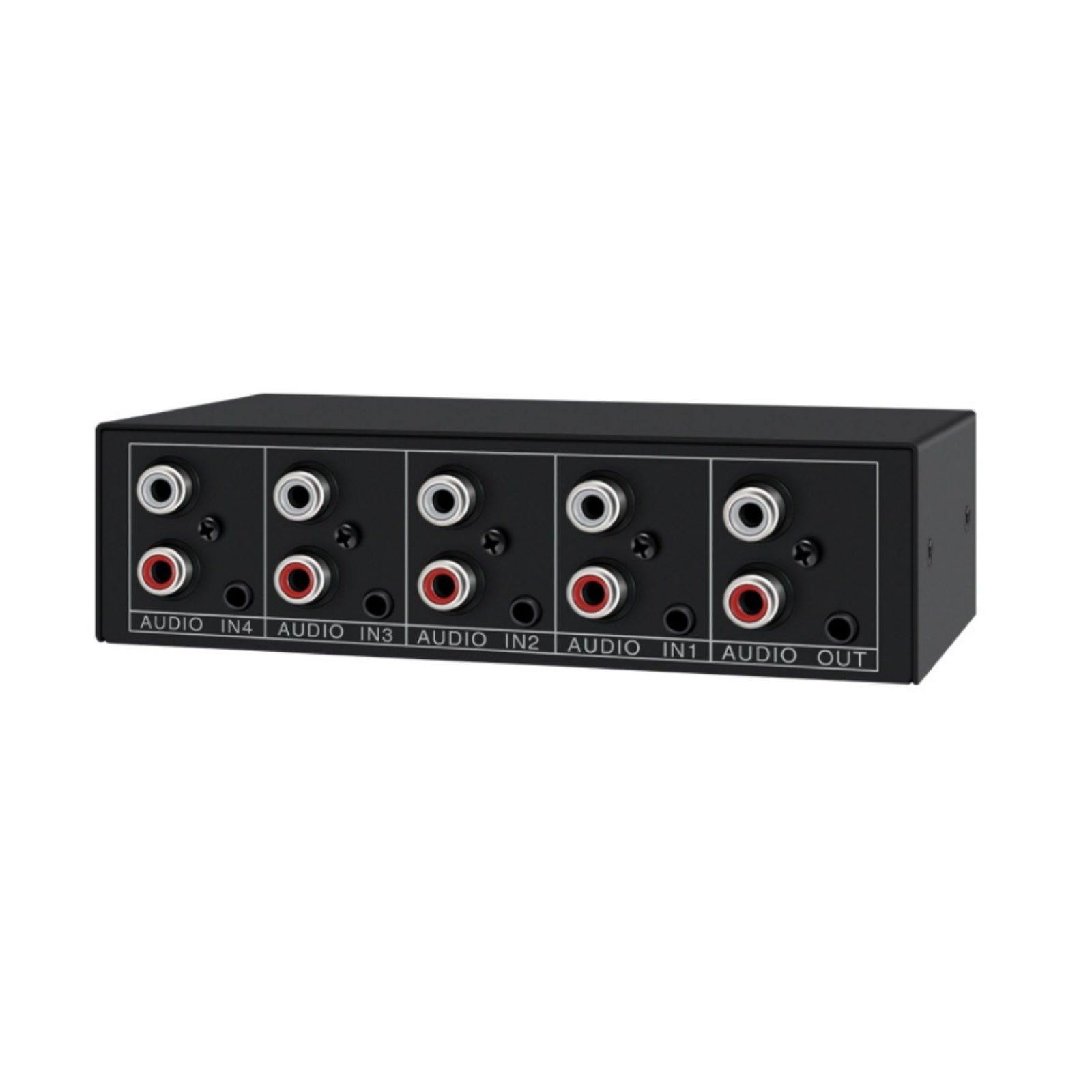 1PCS Stereo Audio Switcher 4 in 1 Out A/B Analog For Multi-source Switching