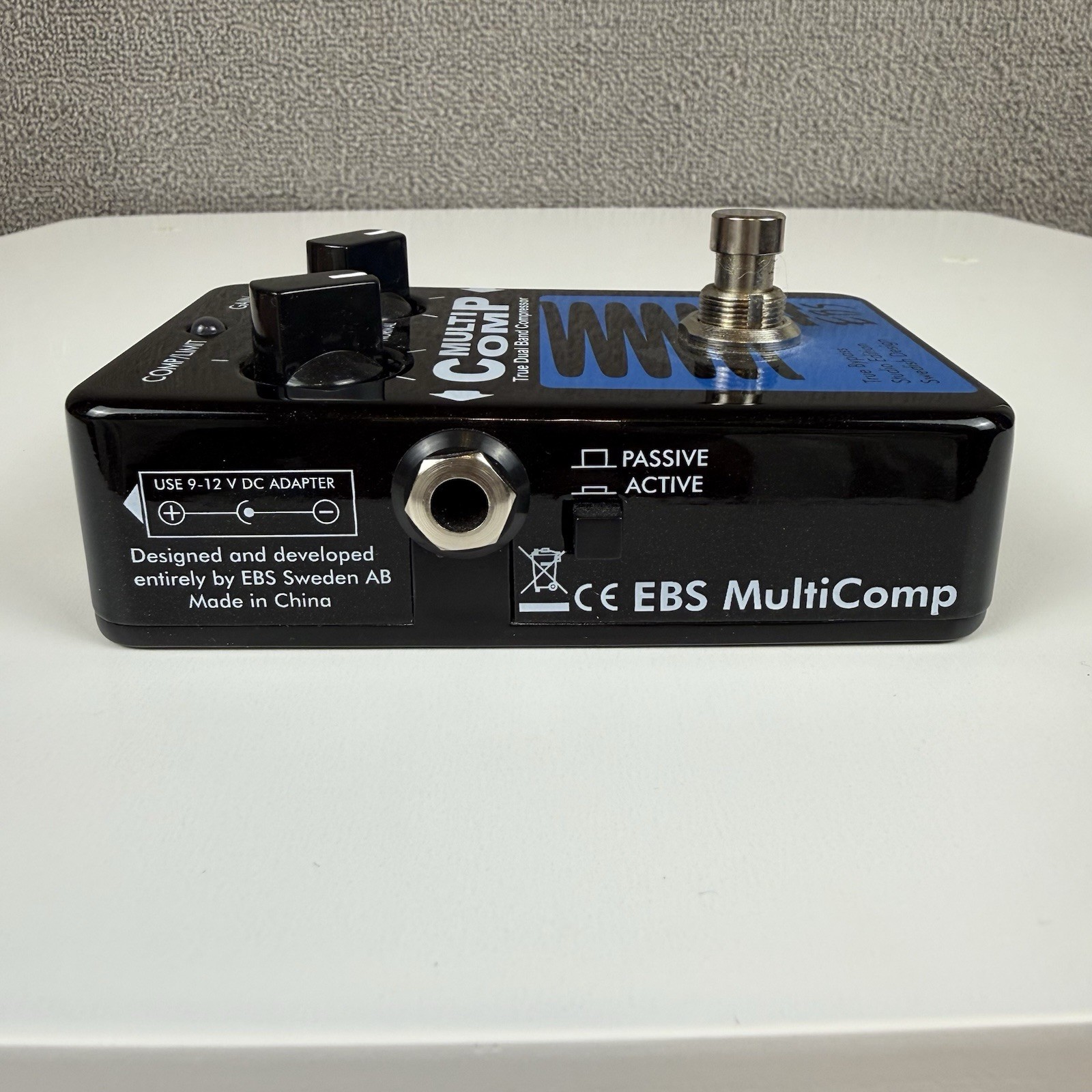 EBS Multi Comp Studio Edition Bass Effect Pedal True Dual Band Analog Compressor