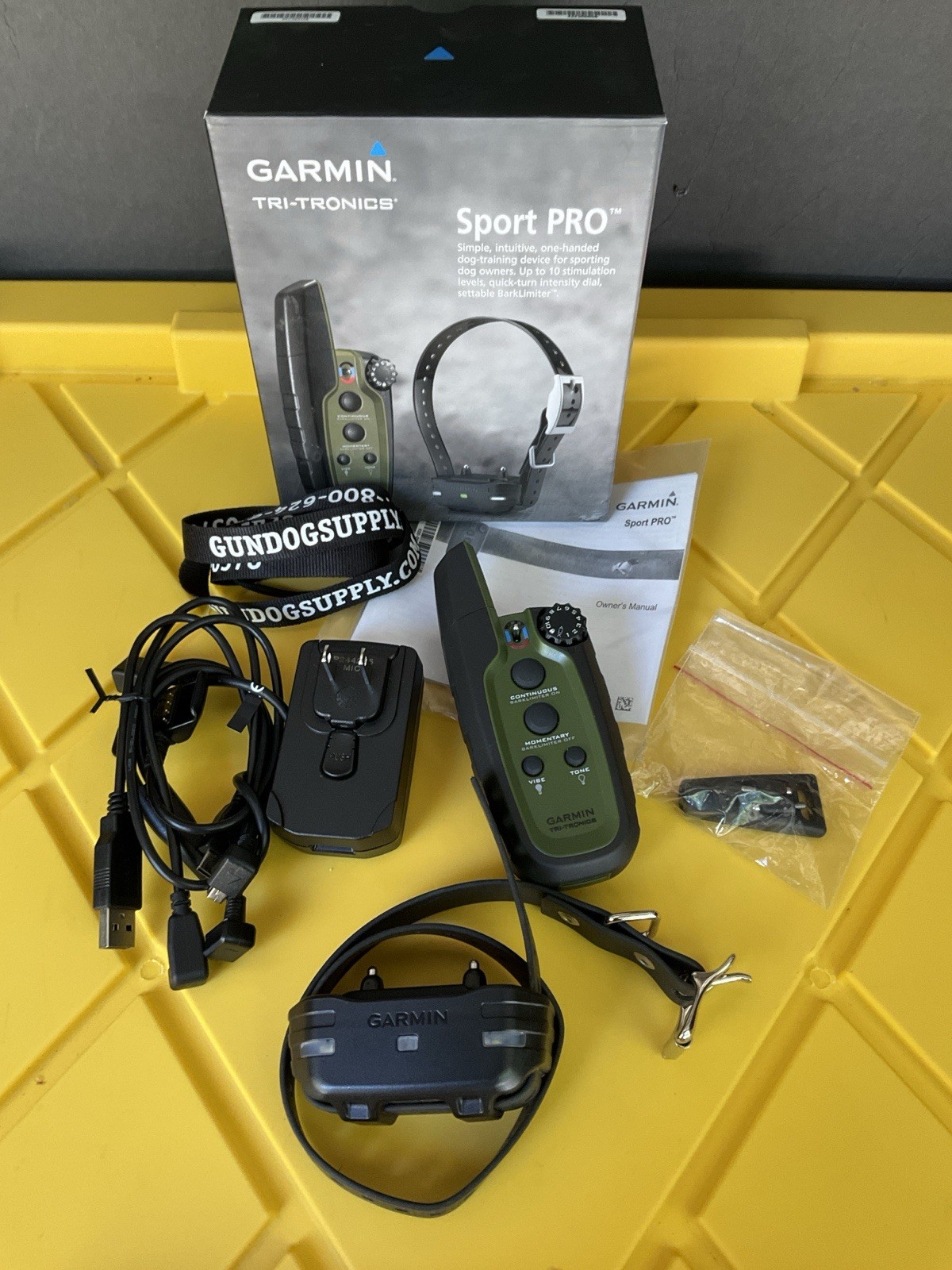 Garmin Sport Pro Dog Training Collar Open Box.