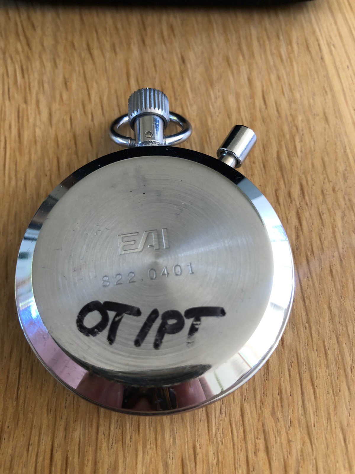 Vintage EAI 13 Jewel Stopwatch w/ Box EUC Tested Timer BI