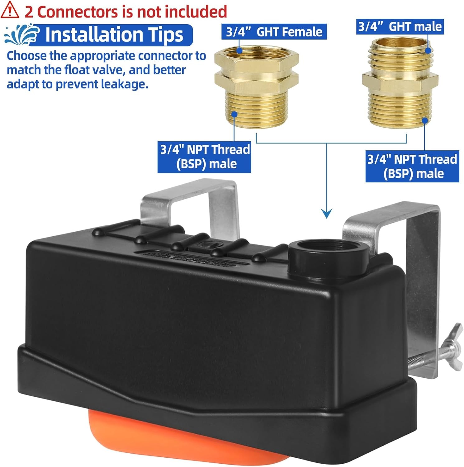 Water Trough Float Valve for Stock Tank,Water Tank Float Valve Level Control for