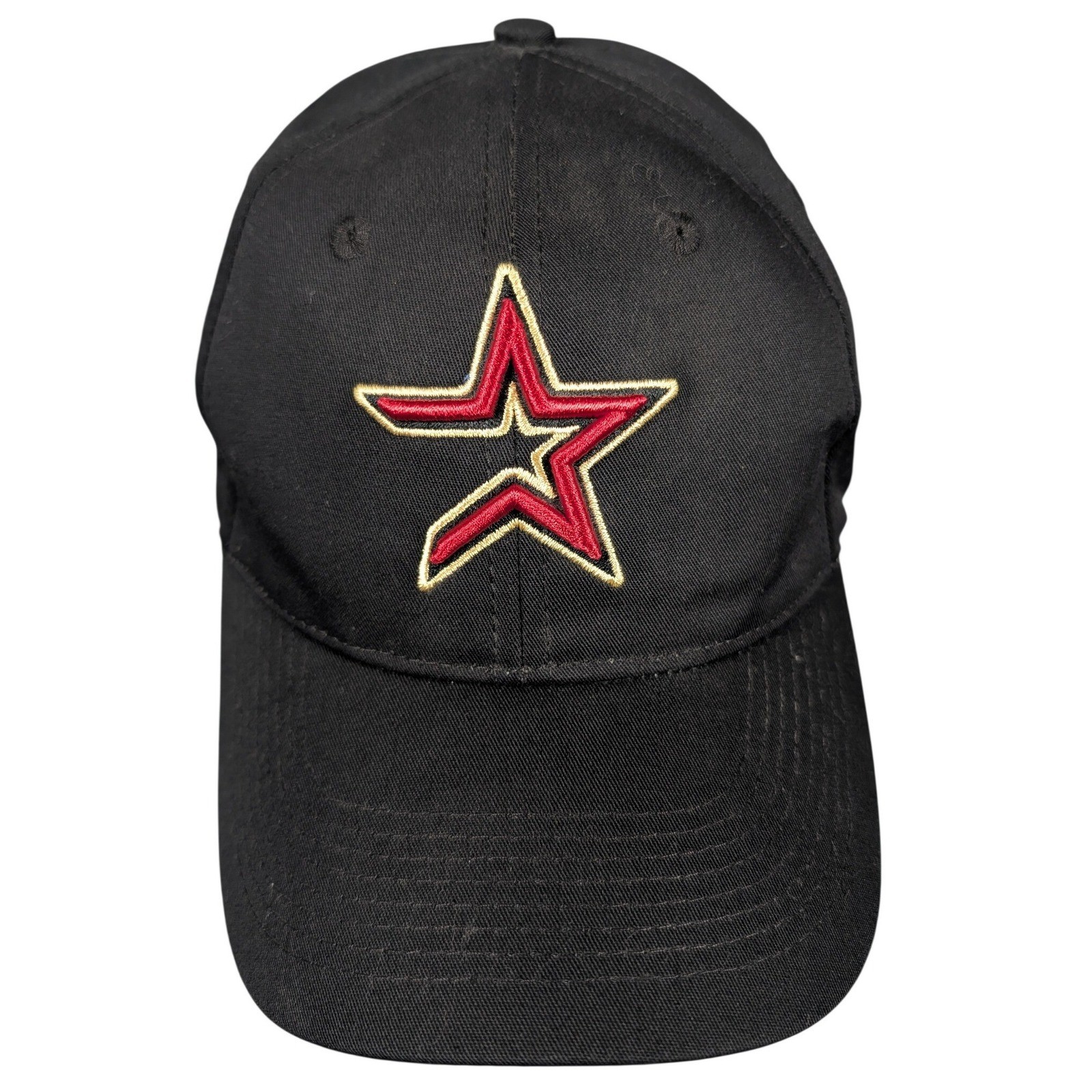 Houston Astros Black Baseball Cap MLB Team Logo Embroidered Adjustable Strap