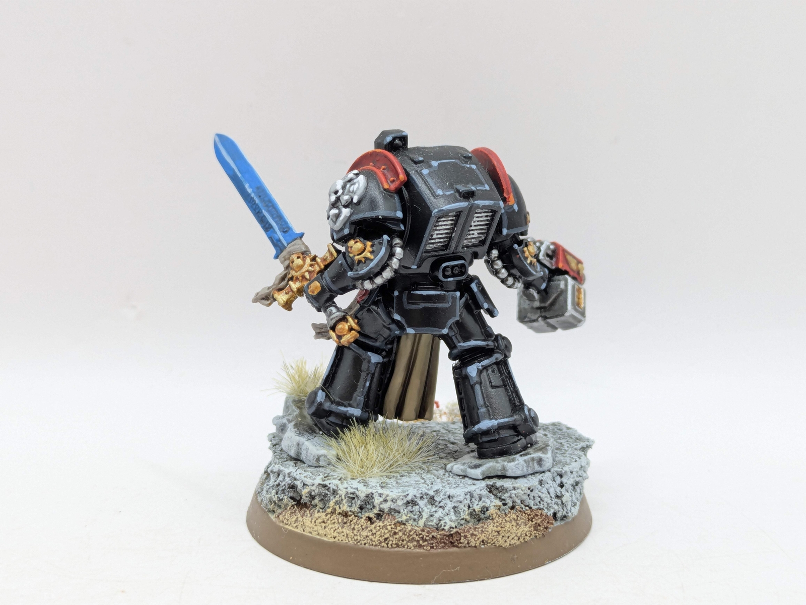 Warhammer 40k: Space Marines Black Templars Terminator Captain - Well Painted (A