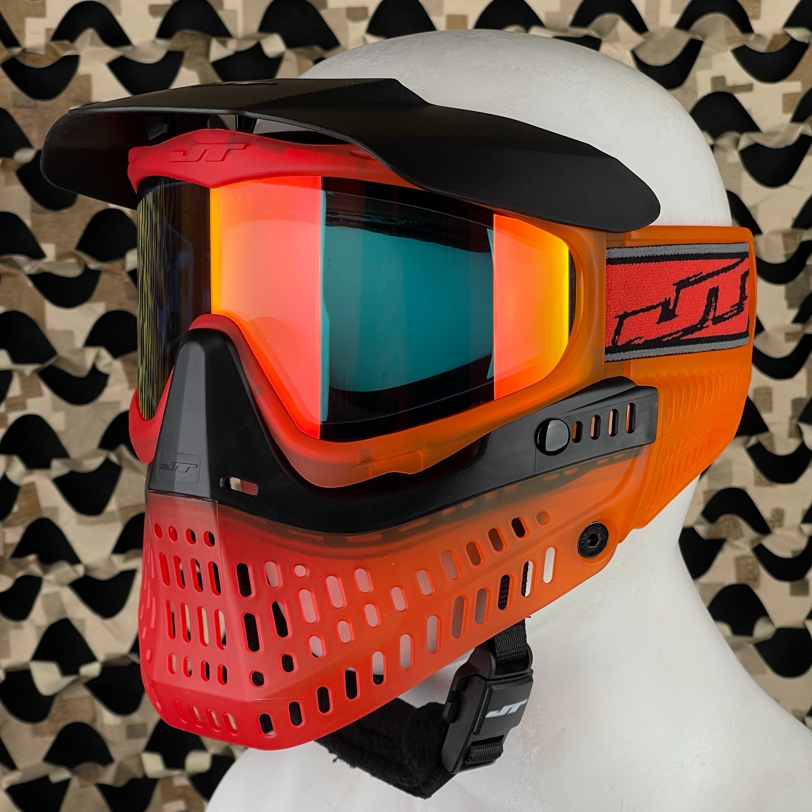 NEW JT ProFlex Paintball Mask - Tequila Sunrise w/ Prizm 2.0 Lava Lens