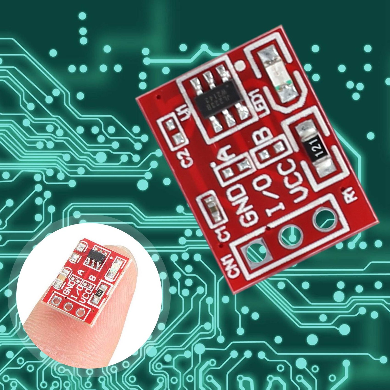 50pcs TTP223 button modular self-locking capacitive jog switch 1815