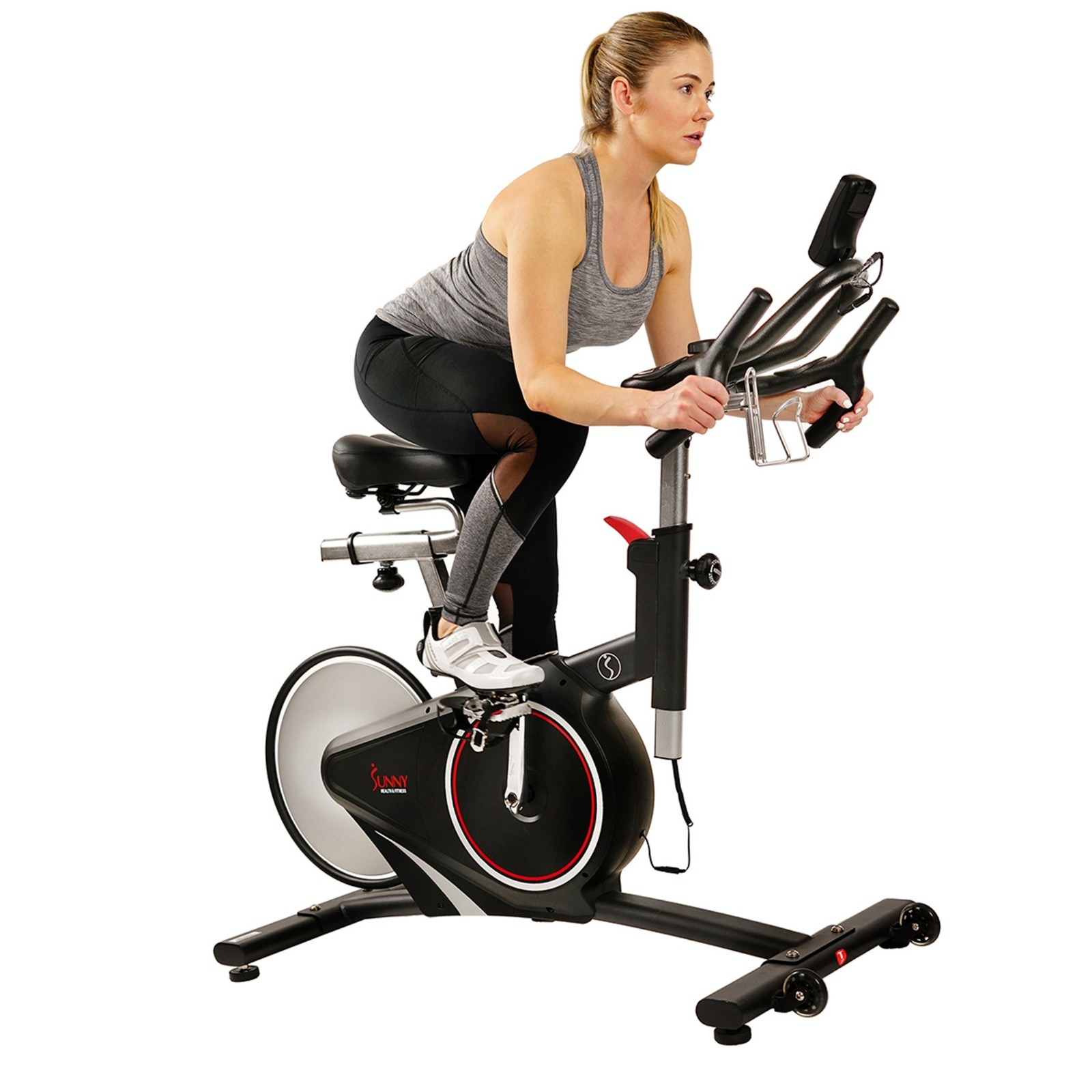 Sunny Health & Fitness Indoor Intensive Cycling Exercise Bike Cage Pedals