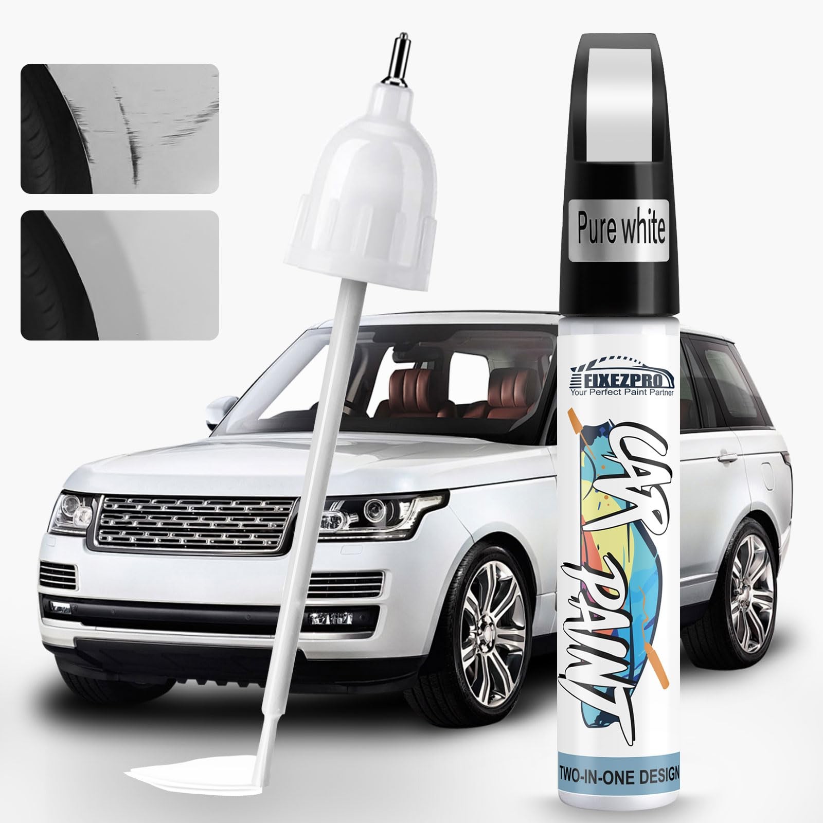 Touch Up Paint Kit For Universal Pure White Scratch Repair Professional Finish