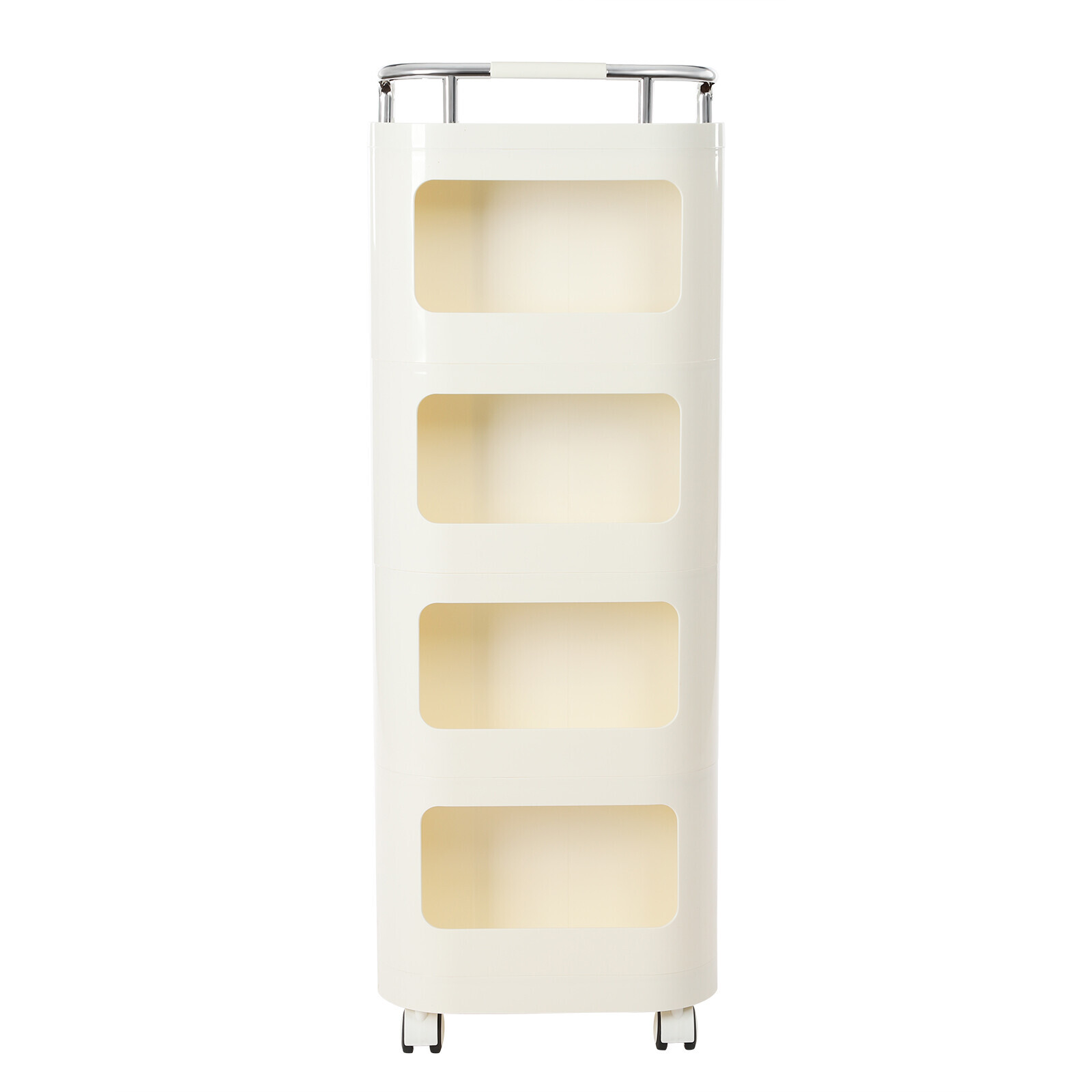 4-Tier Rolling Kitchen Trolley Rack – Versatile Storage Cart for Home & Office